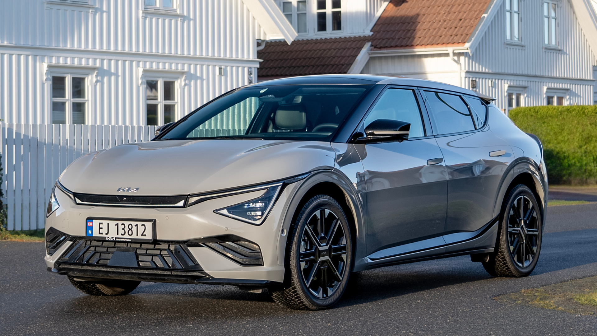 Familiebil fra Kia - en EV6 sett forfra