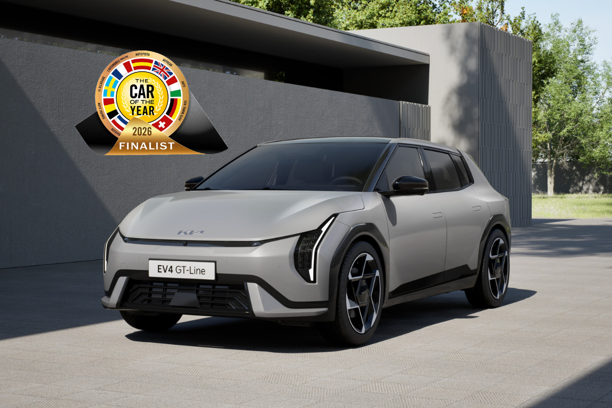 Kia EV4 finalist til årets bil 2026 - car of the year - COTY