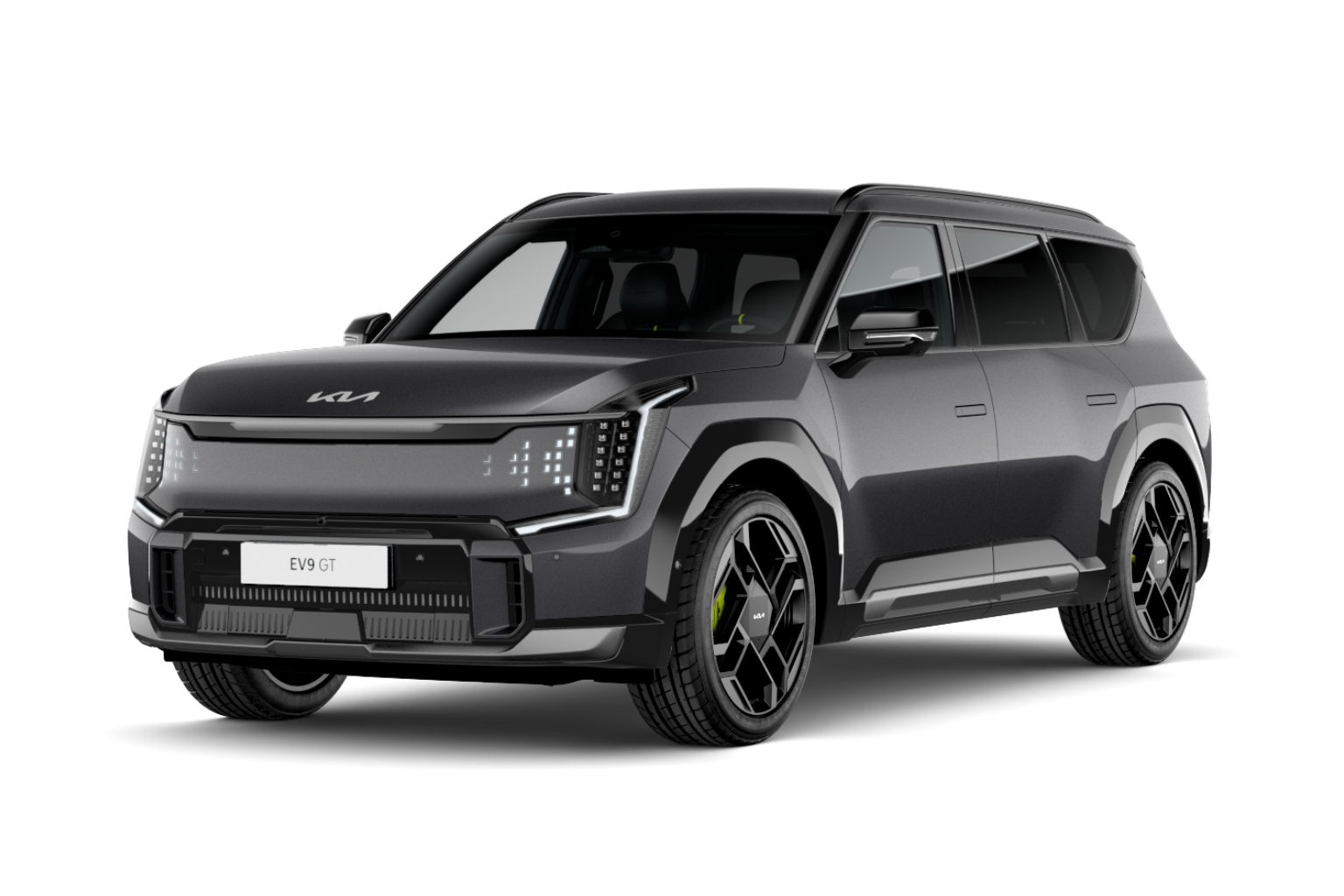 Kia EV9 GT i Pantera metallic svart 