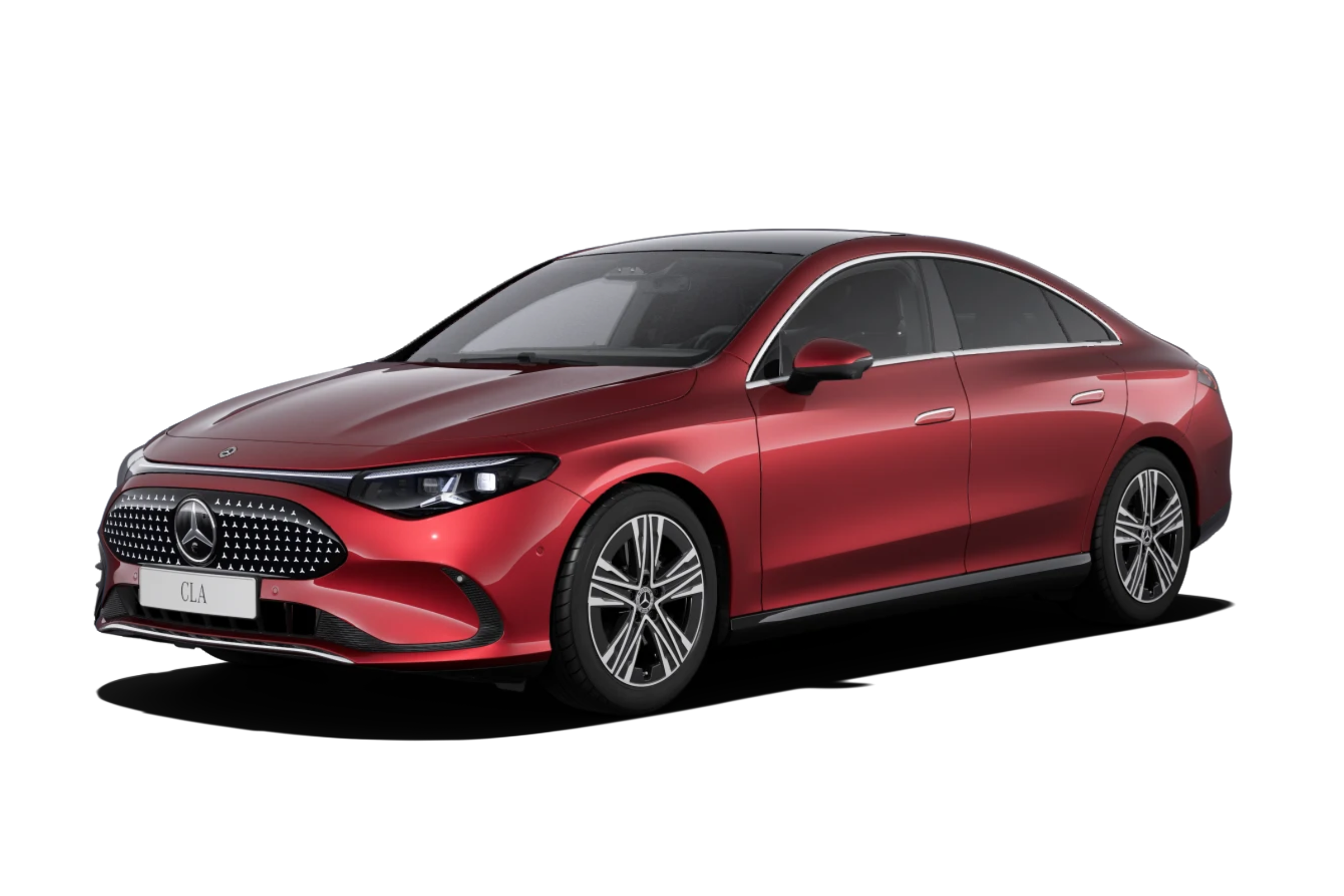 Mercedes-Benz CLA 4MATIC i rød metallic lakk