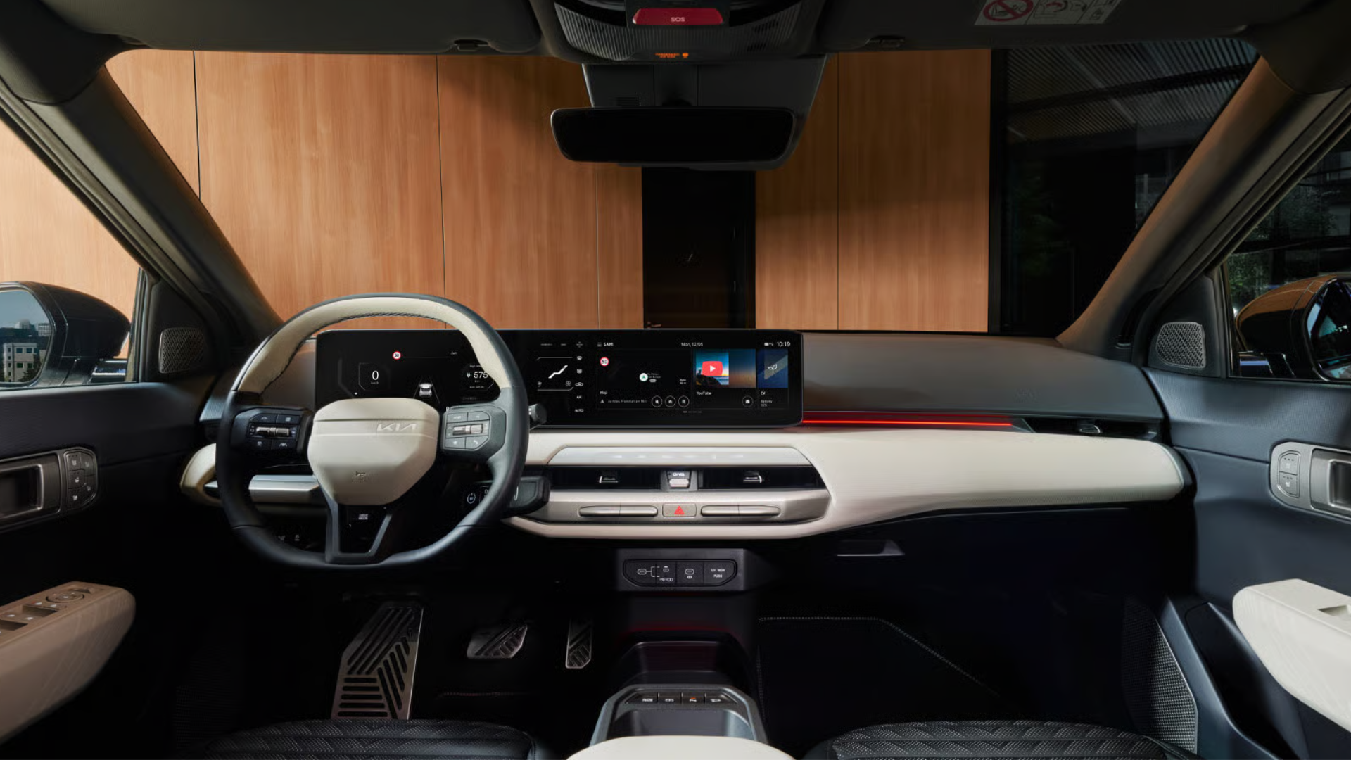 Interiør og dashboard i Kia EV4