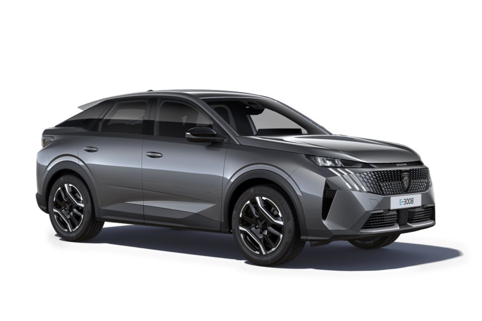 Peugeot E-3008 4x4 Allure i sølvgrå metallic lakk