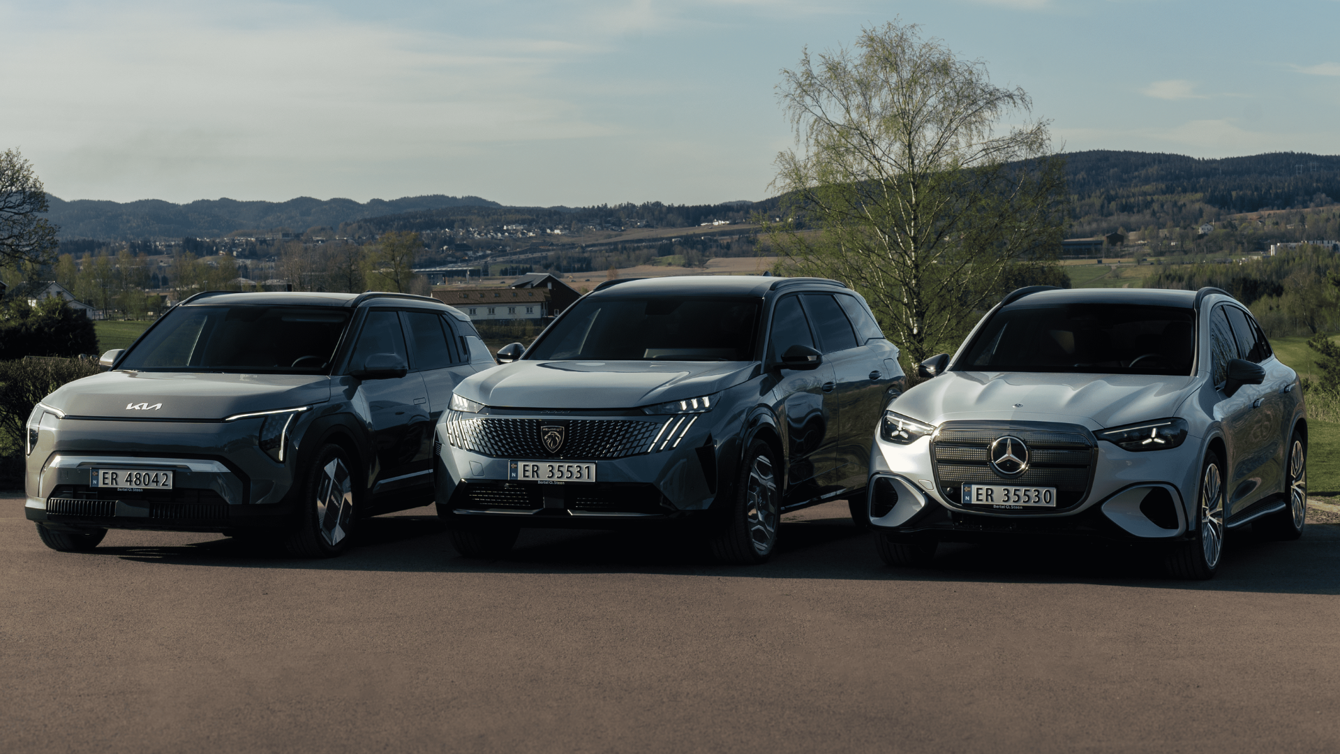 Elbiler fra Kia, Peugeot og Mercedes-Benz hos Bertel O. Steen