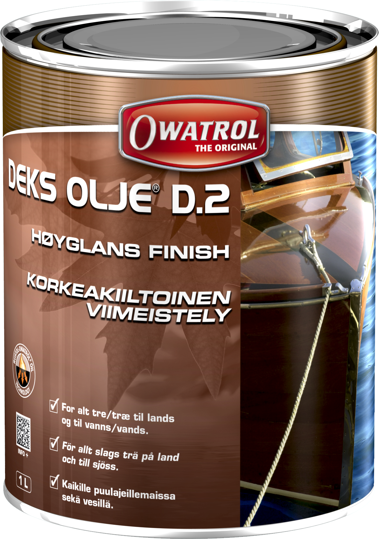 FINISH-OLJE 1L DEKSOLJE D2