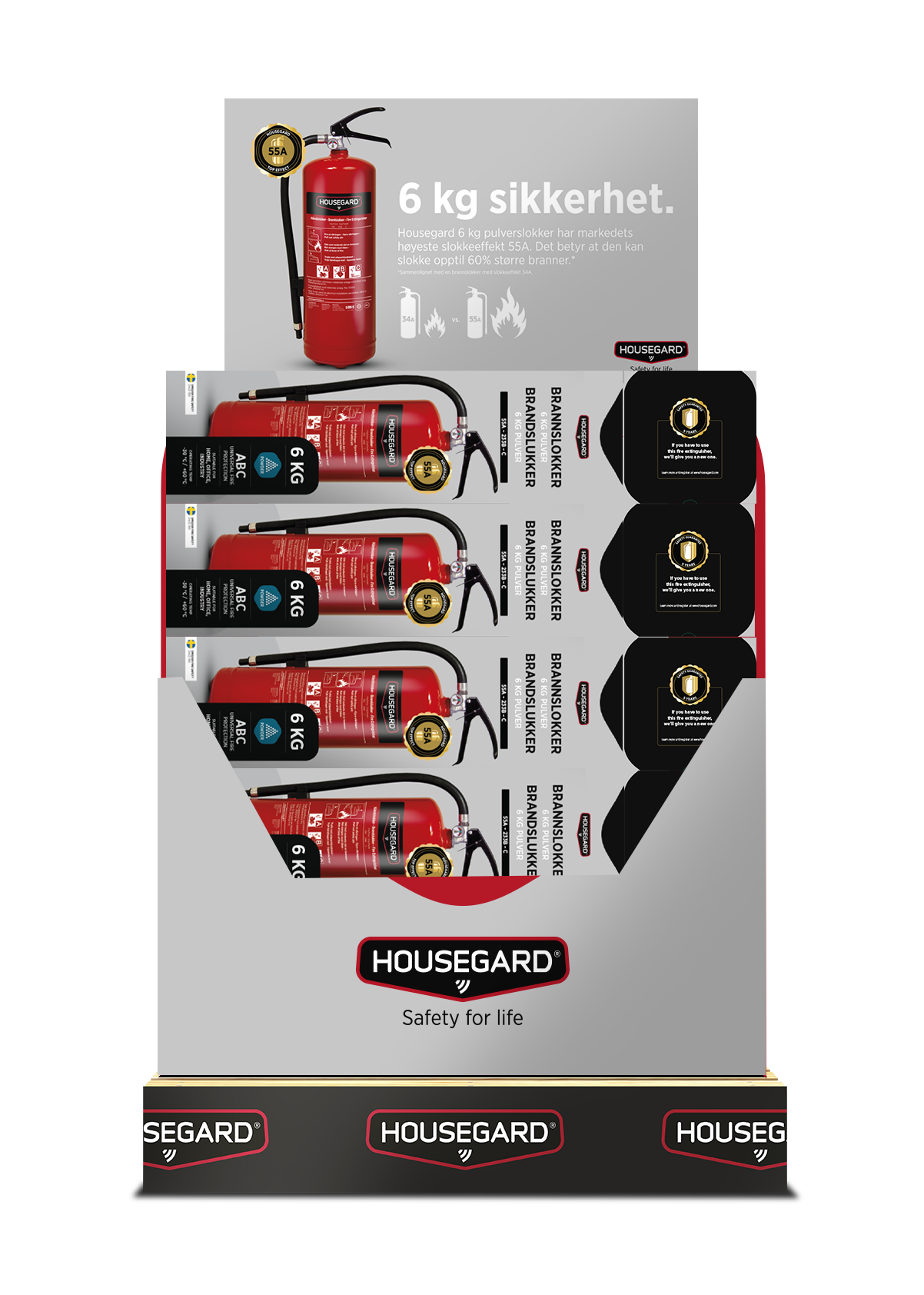 BRANNSLUKKER PULVER 6KG 55A PE6HR-A