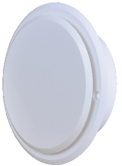 TALLERKENVENTIL RUND PLAST 6"