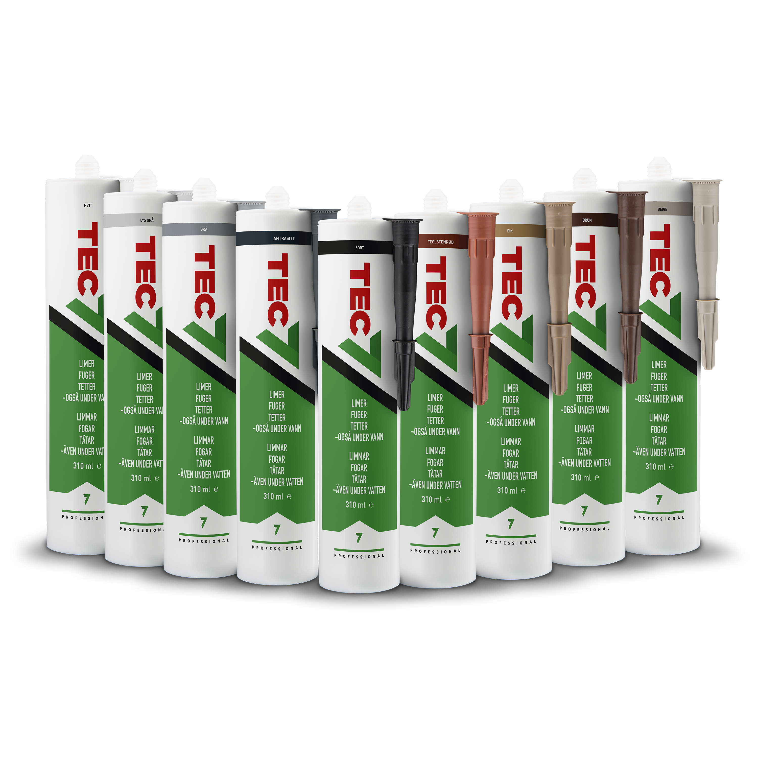 FUGEMASSE TEC7 ANTRASITT 310 ML