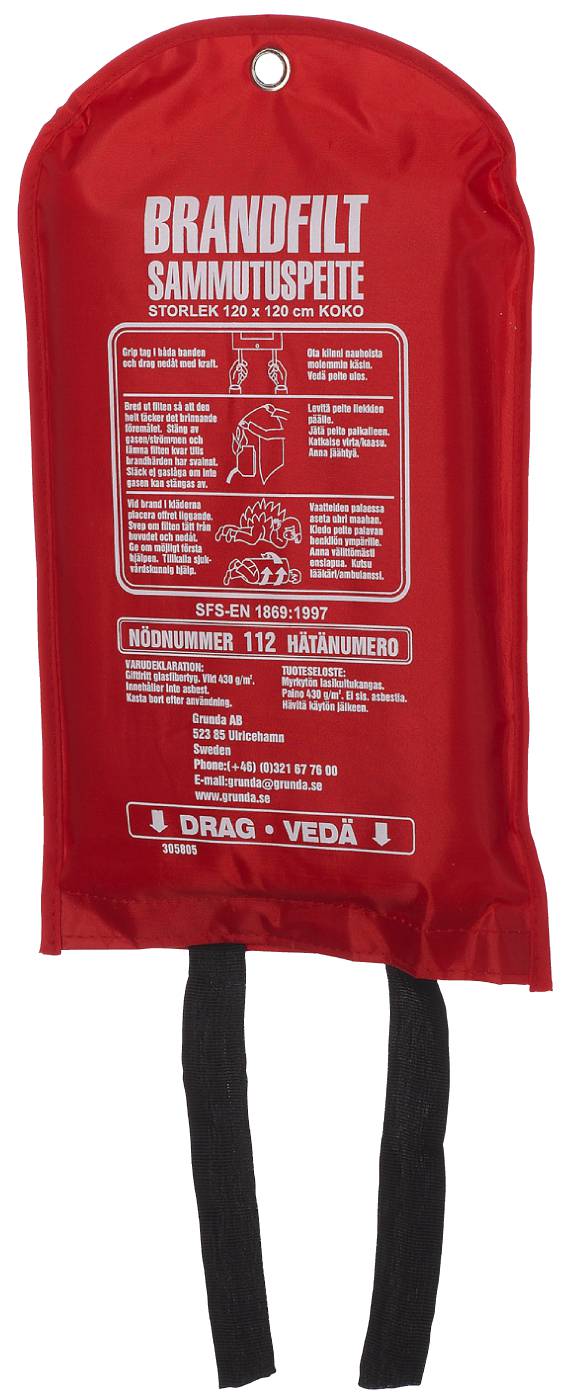 BRANNFILT 120X120CM 430G