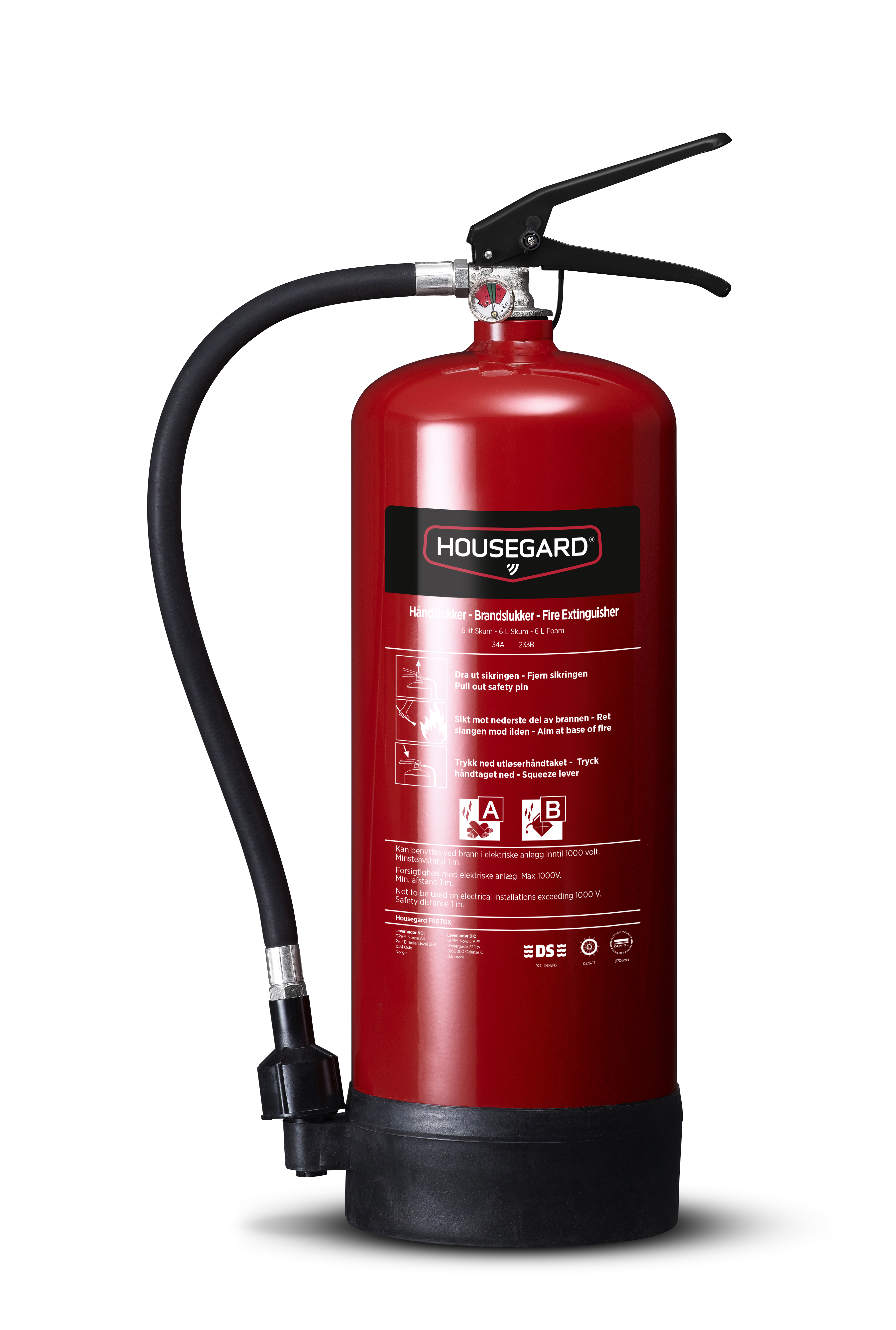 BRANNSLUKKER FE6TGX-NO 6L SKUM