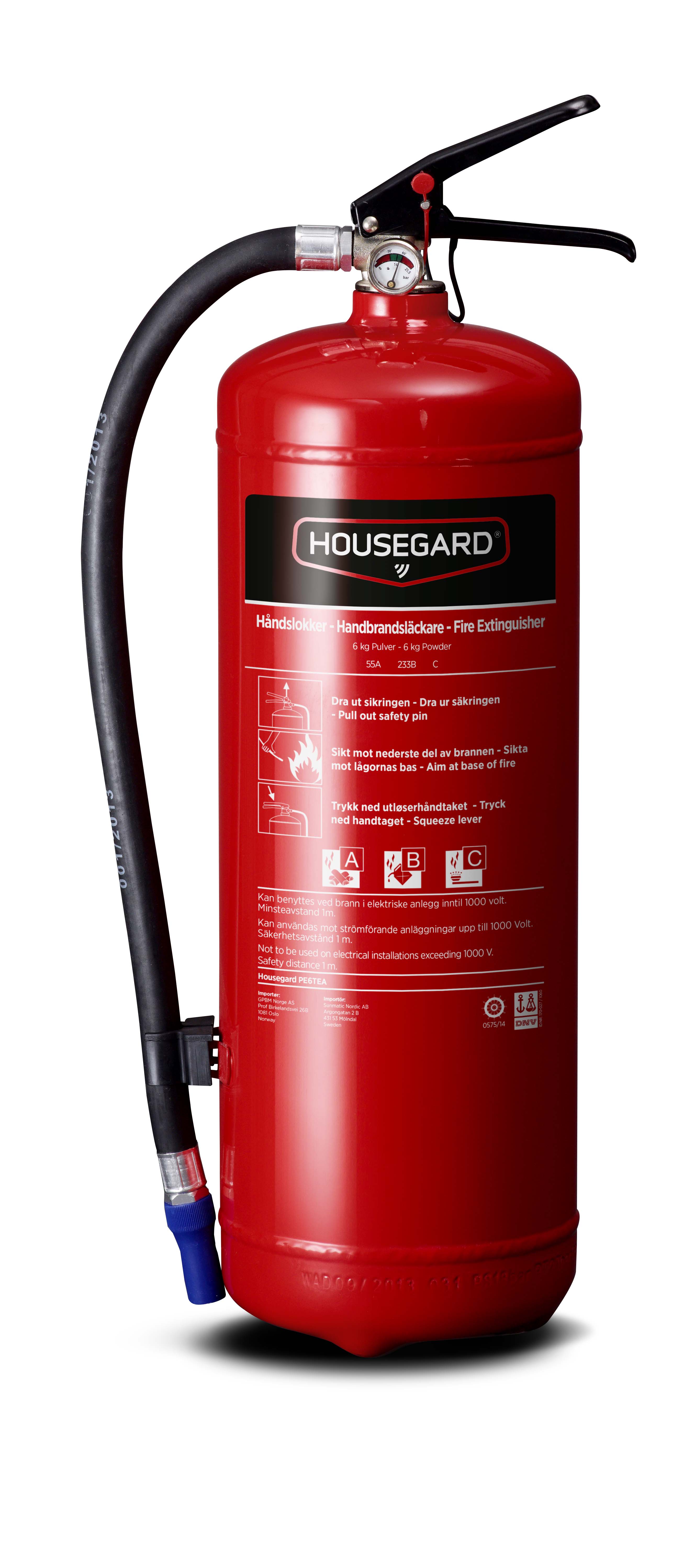 BRANNSLUKKER  PE6TEA NO 6KG PULVER