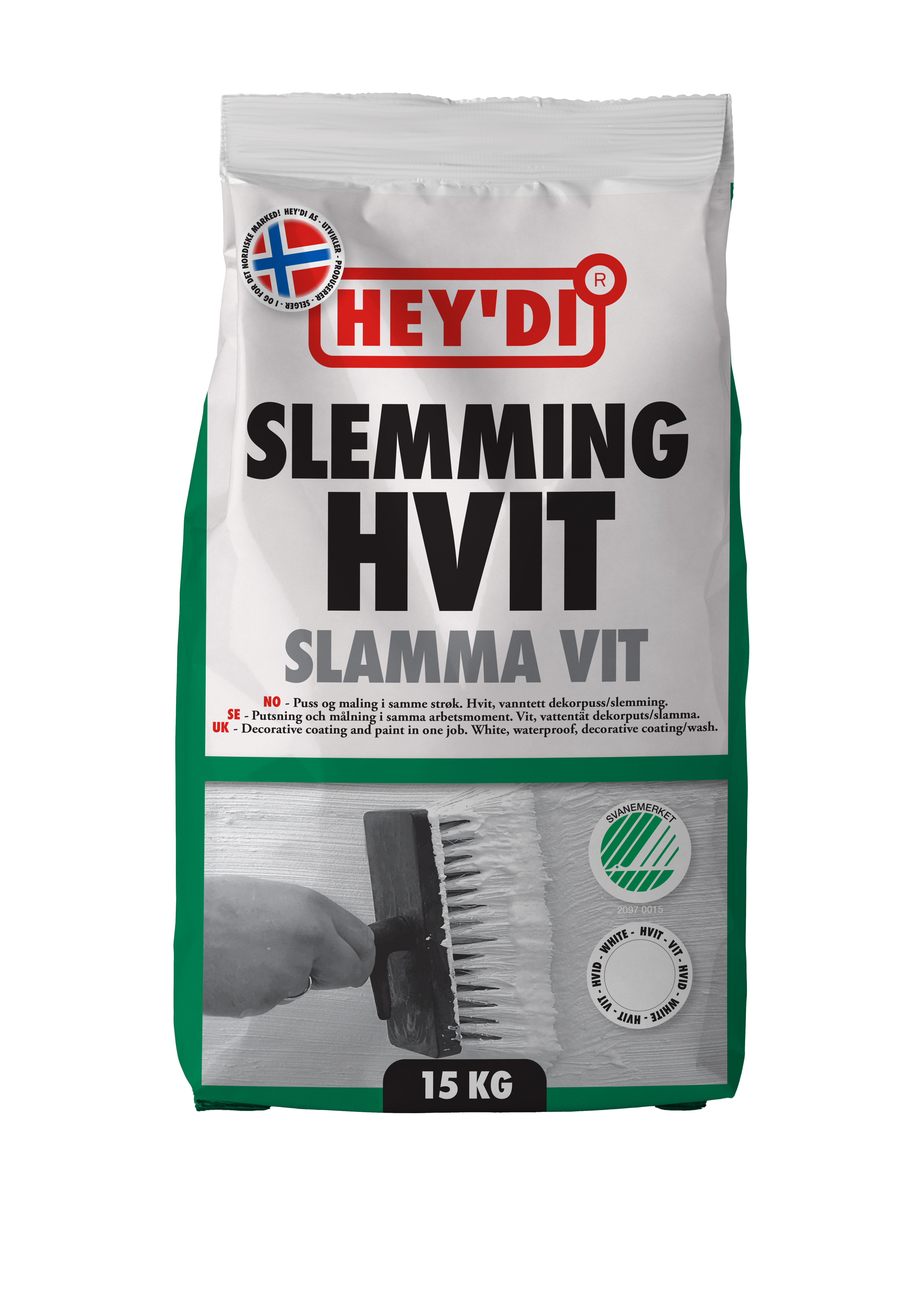 HEYDI HVIT 15KG SLEMMING