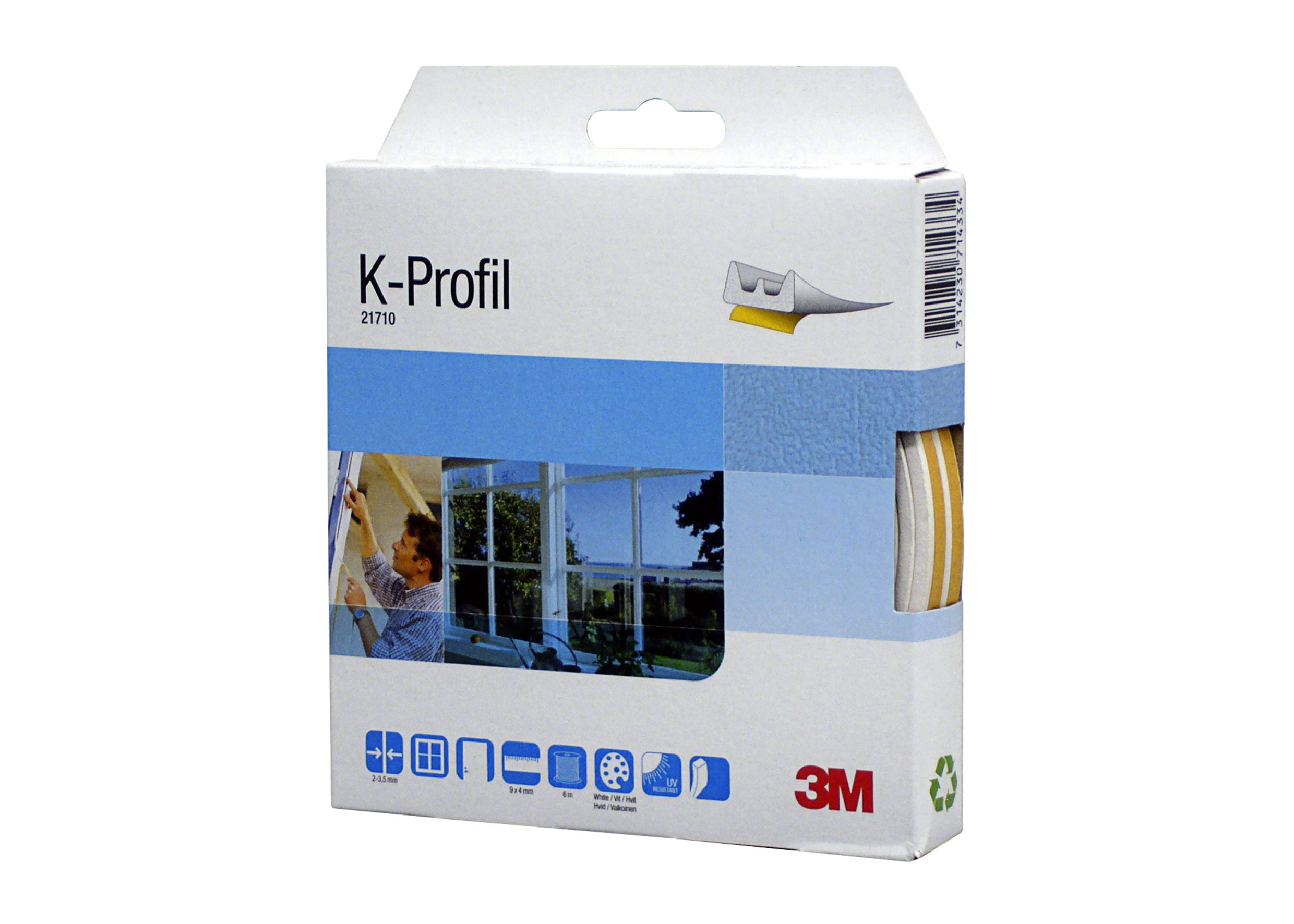 TETNINGSLIST - K-PROFIL EPDM 21710