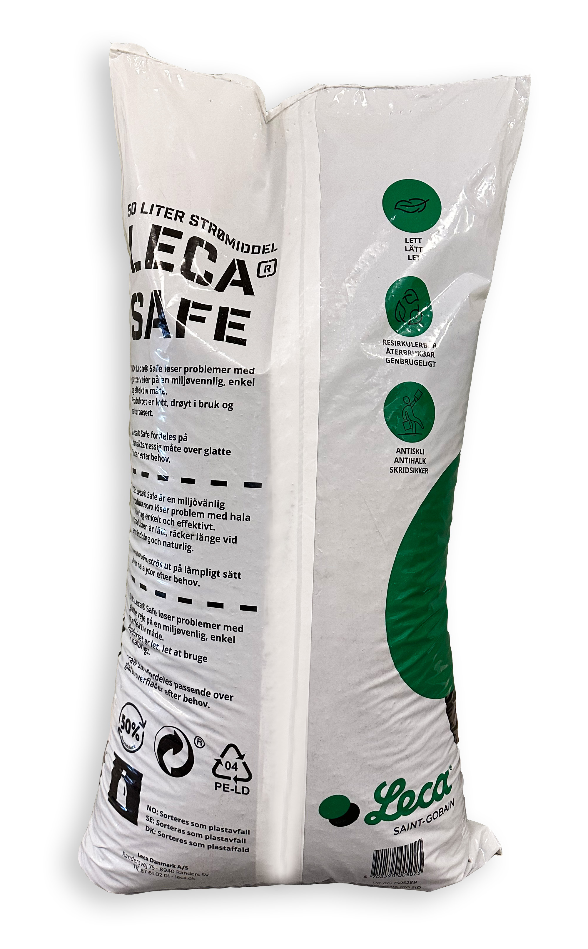 LECA SAFE STRØMIDDEL 50 L SEKK