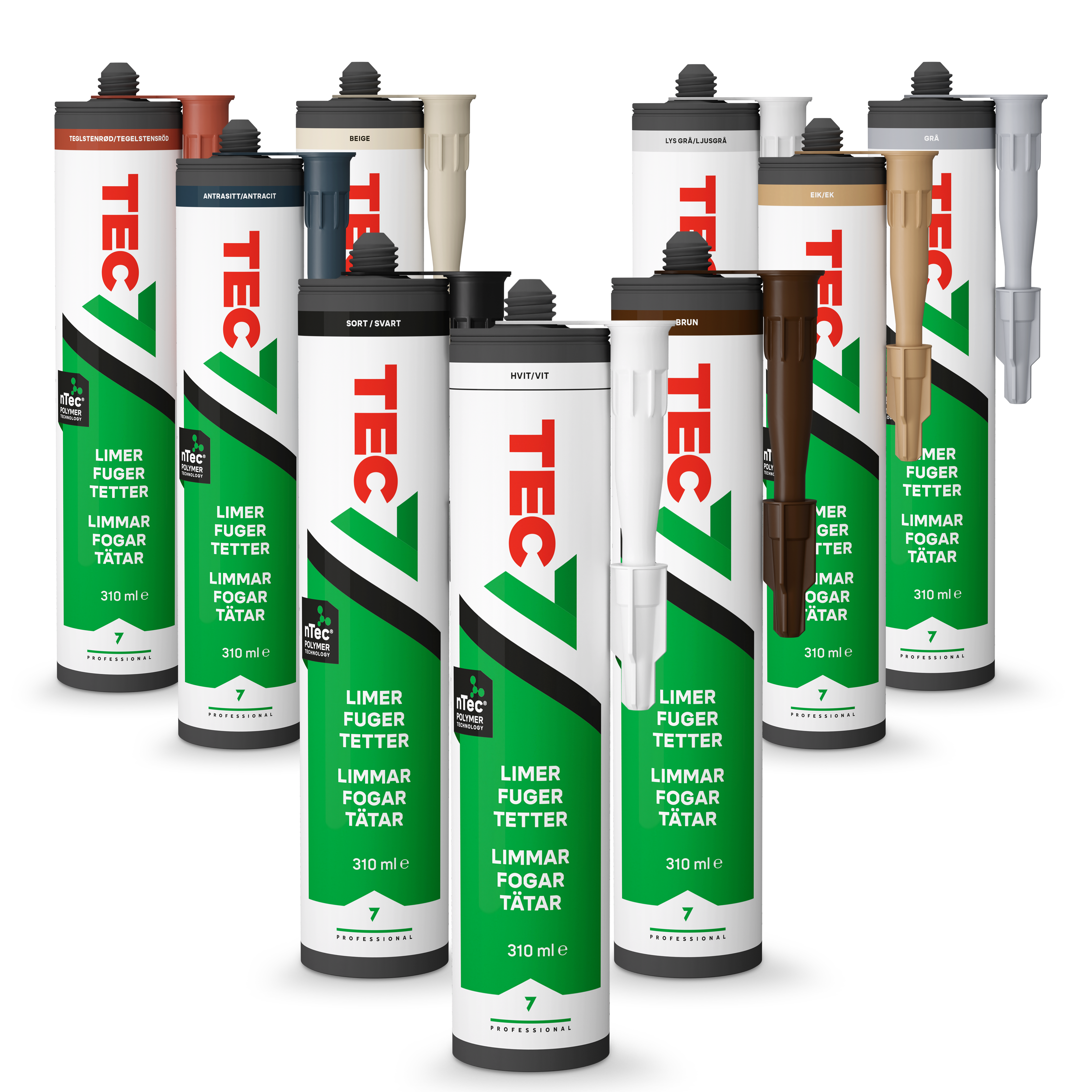 FUGEMASSE TEC7 ANTRASITT 310 ML