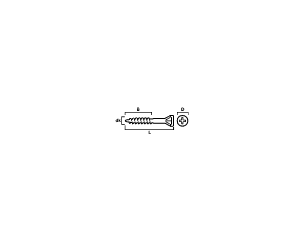 SPONPLATESKRUE B 4,2X55 FZB -1000
