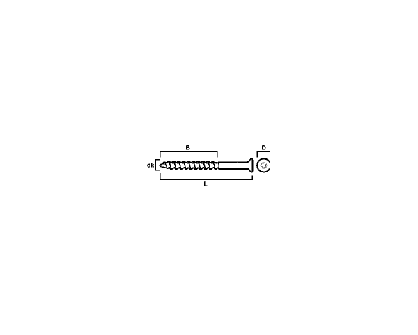 LETTBETONGSKRUE SH 8X130 CS -50