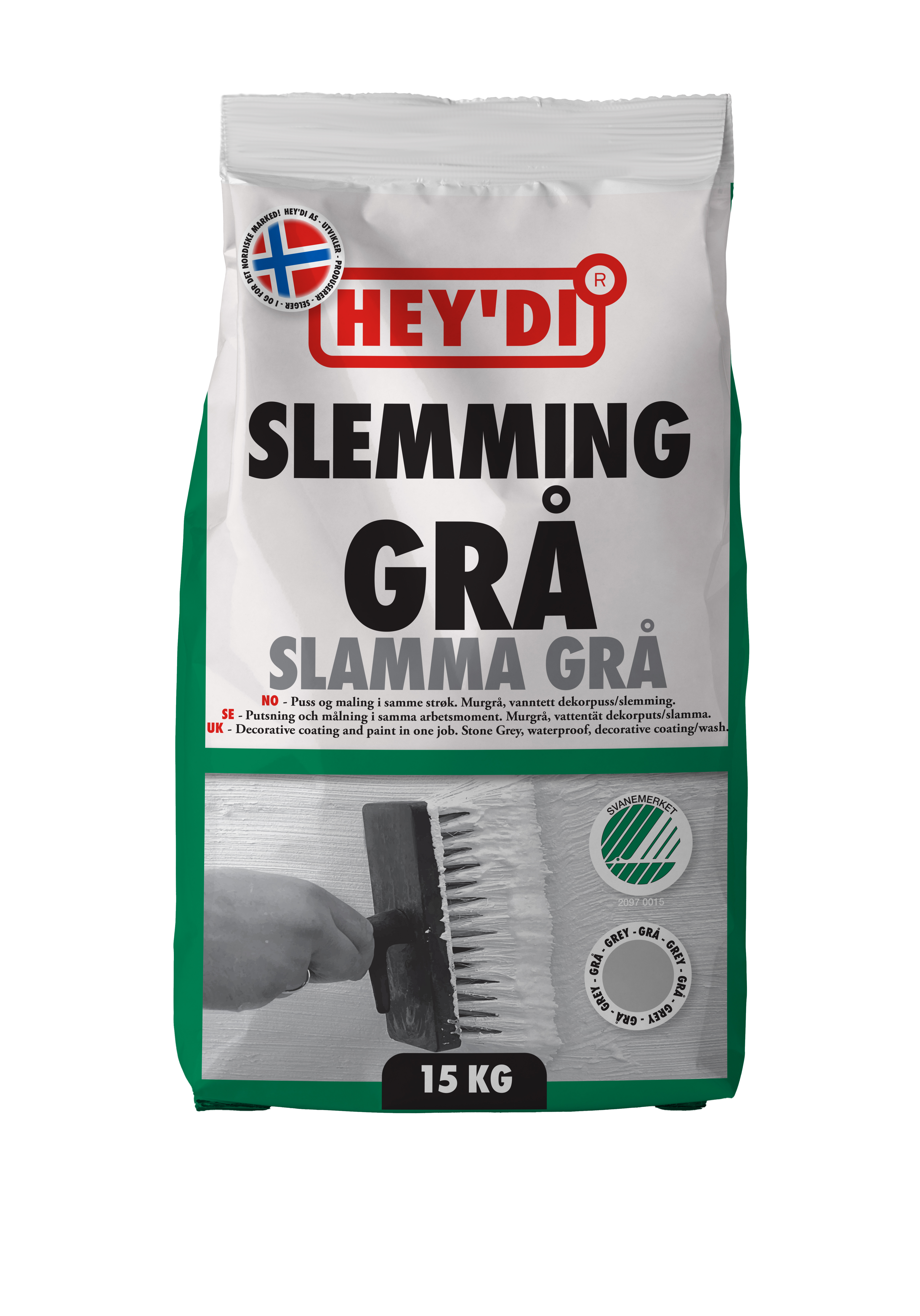 HEYDI GRÅ 15 KG SLEMMING
