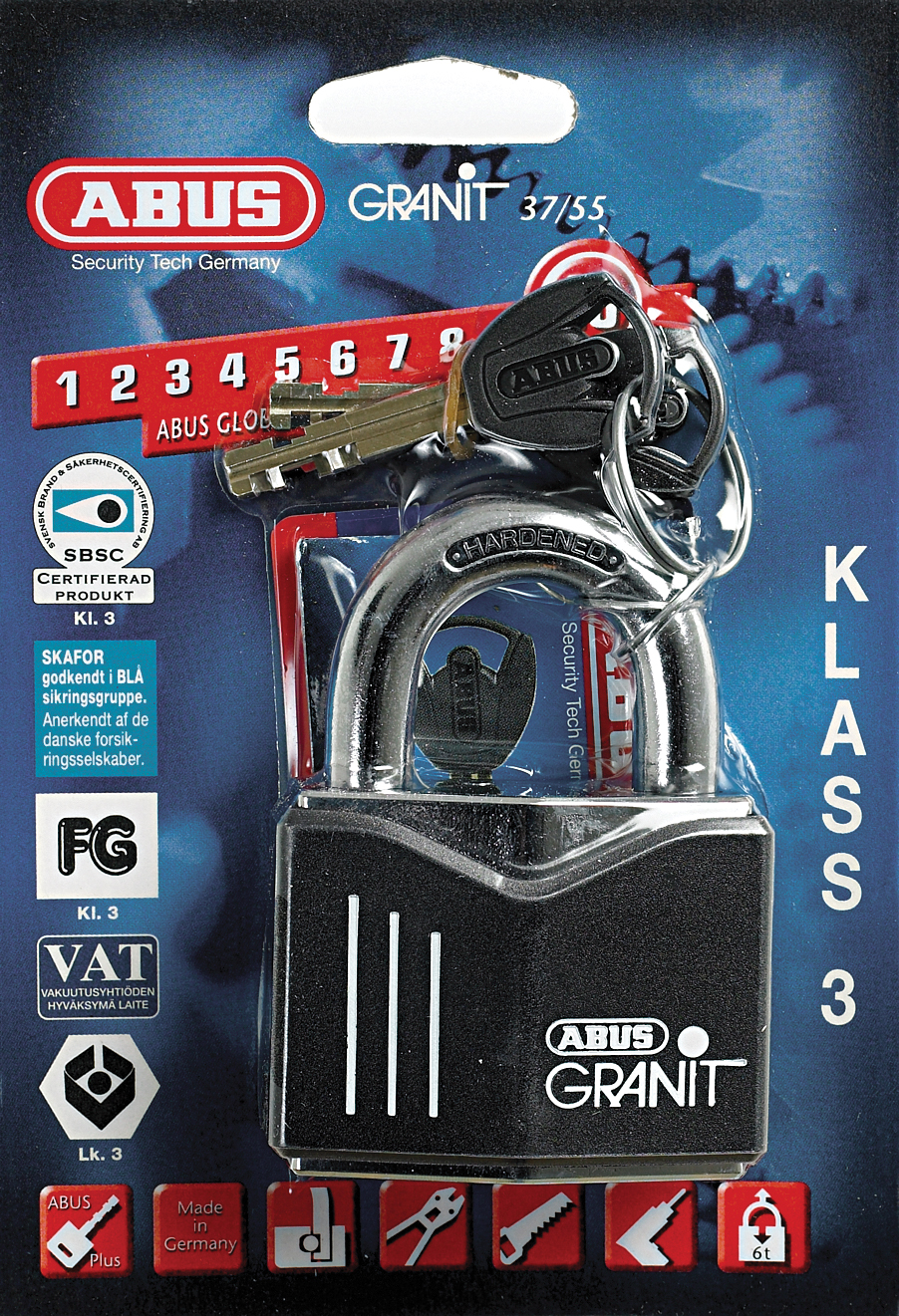 HENGELÅS ABUS 37-55 GRANIT FG-KL-3