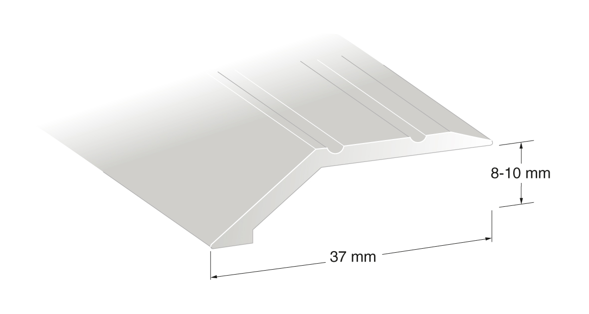 NIVÅLIST 10MM SØLV 1M