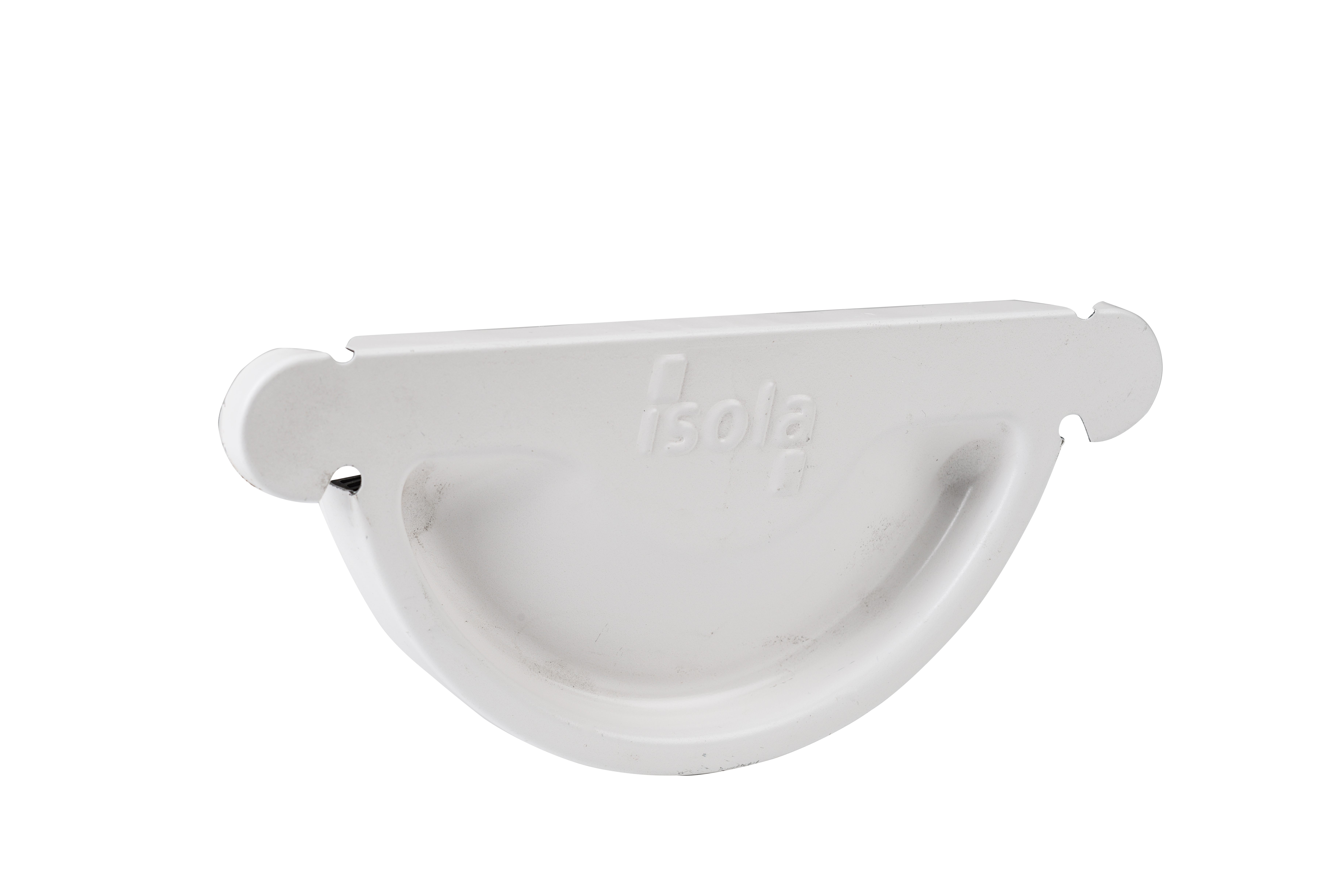 ENDESTYKKE STÅL 125MM HVIT