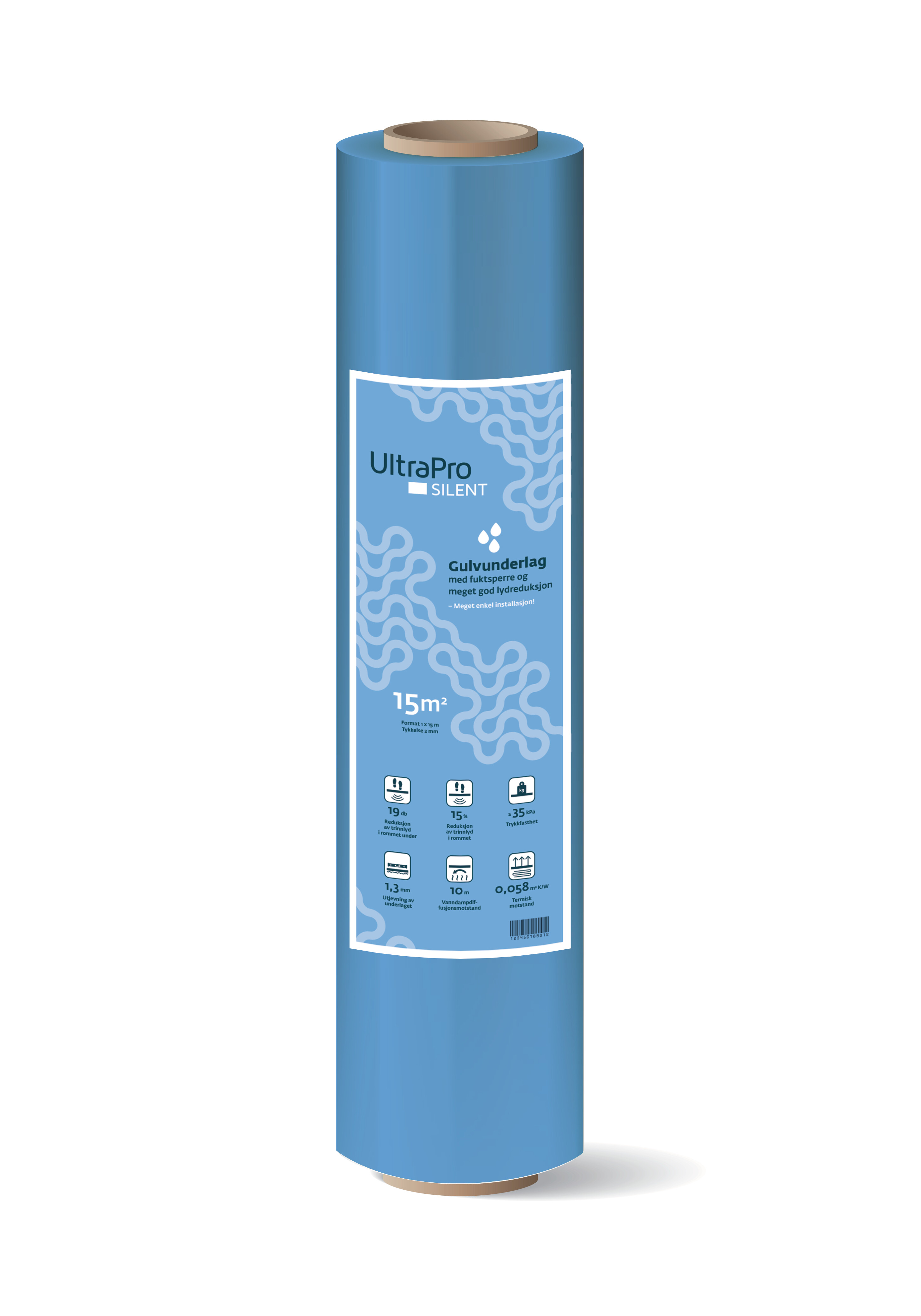 UNDERLAG ULTRAPRO SILENT M/FUKTSPER