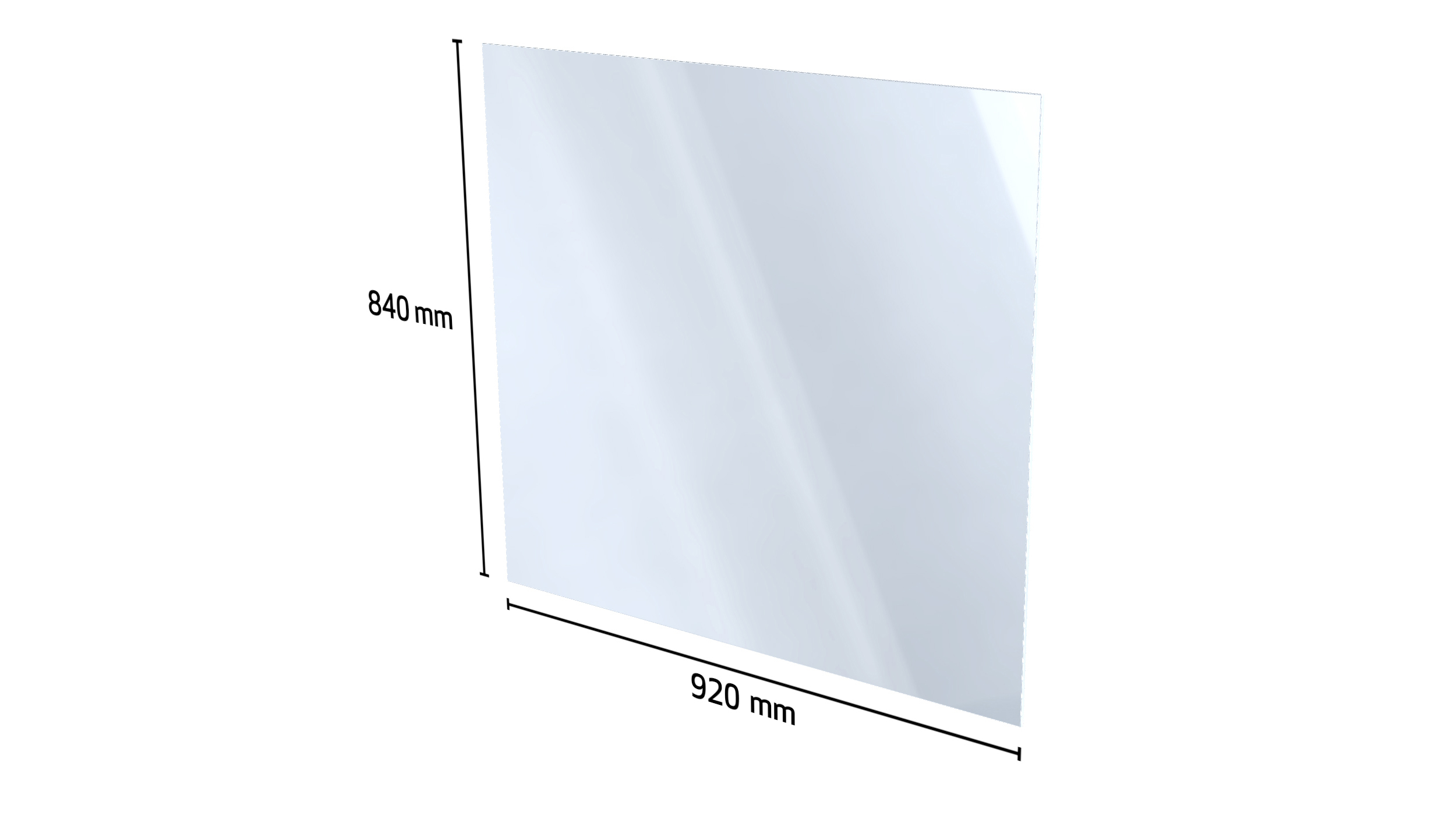 SIKKERHETSGLASS 920X840MM 8,76 MM