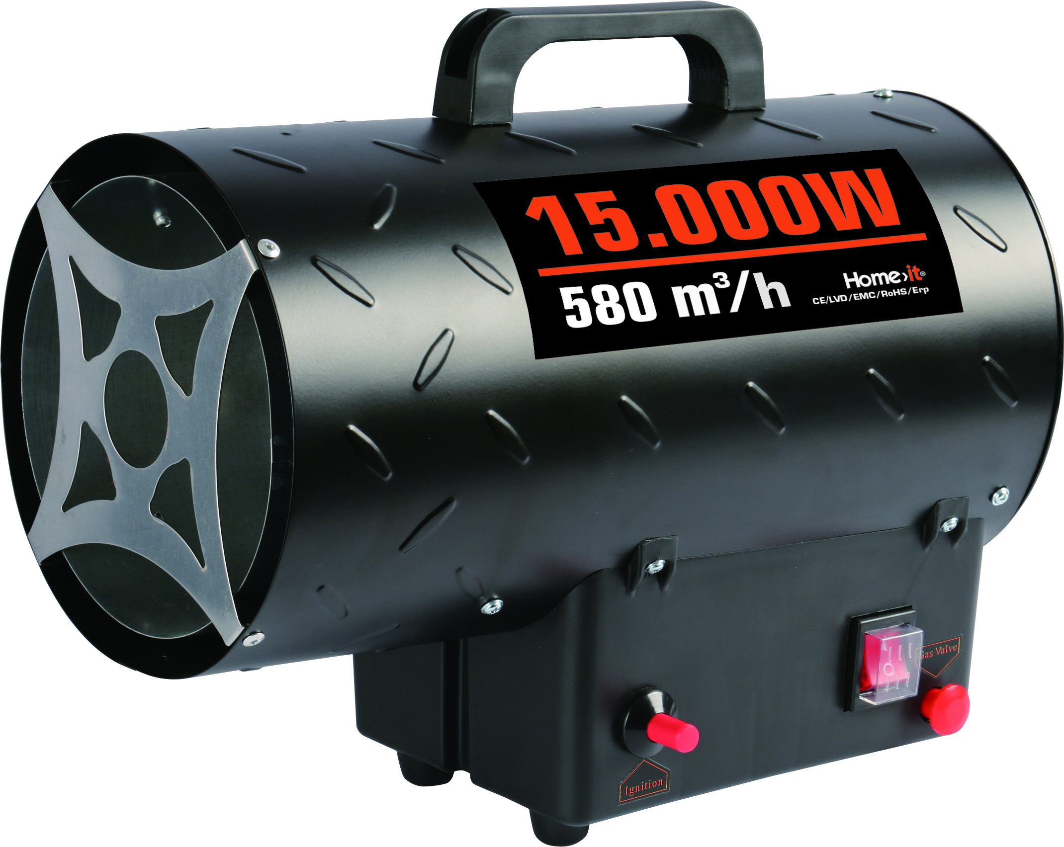 GASSVARMEKANON MED REGULATOR