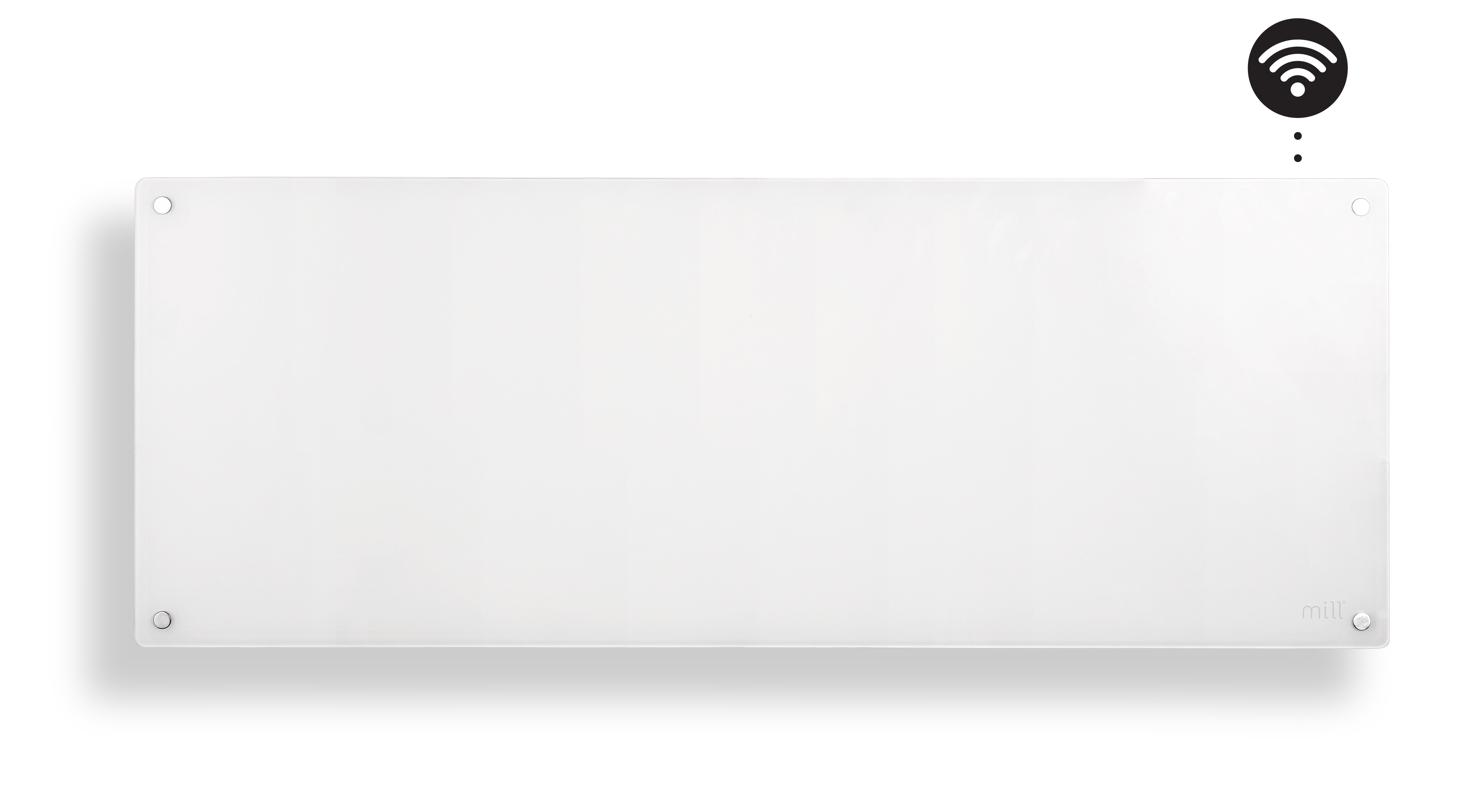 PANELOVN GLASS WIFI 1300W HVIT