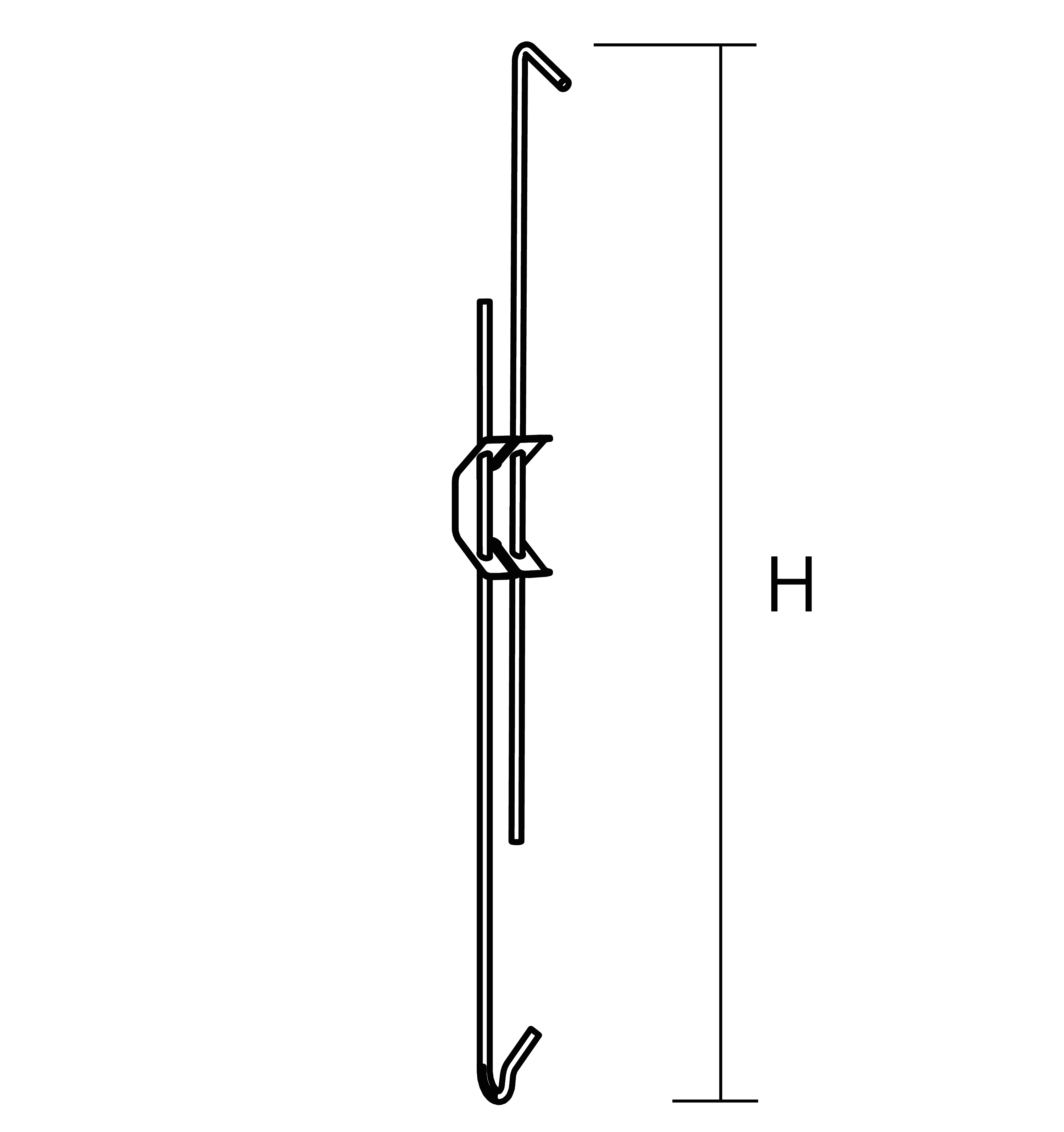HENGER JUSTERBAR C3 3767 L=120-300