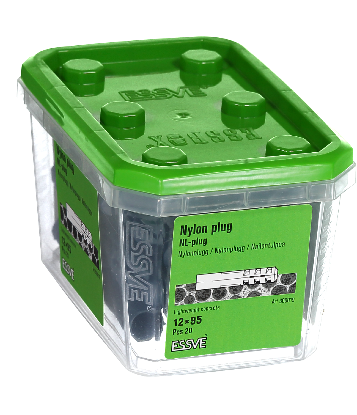 NYLONPLUGG NL 12X95 BLÅ A-20