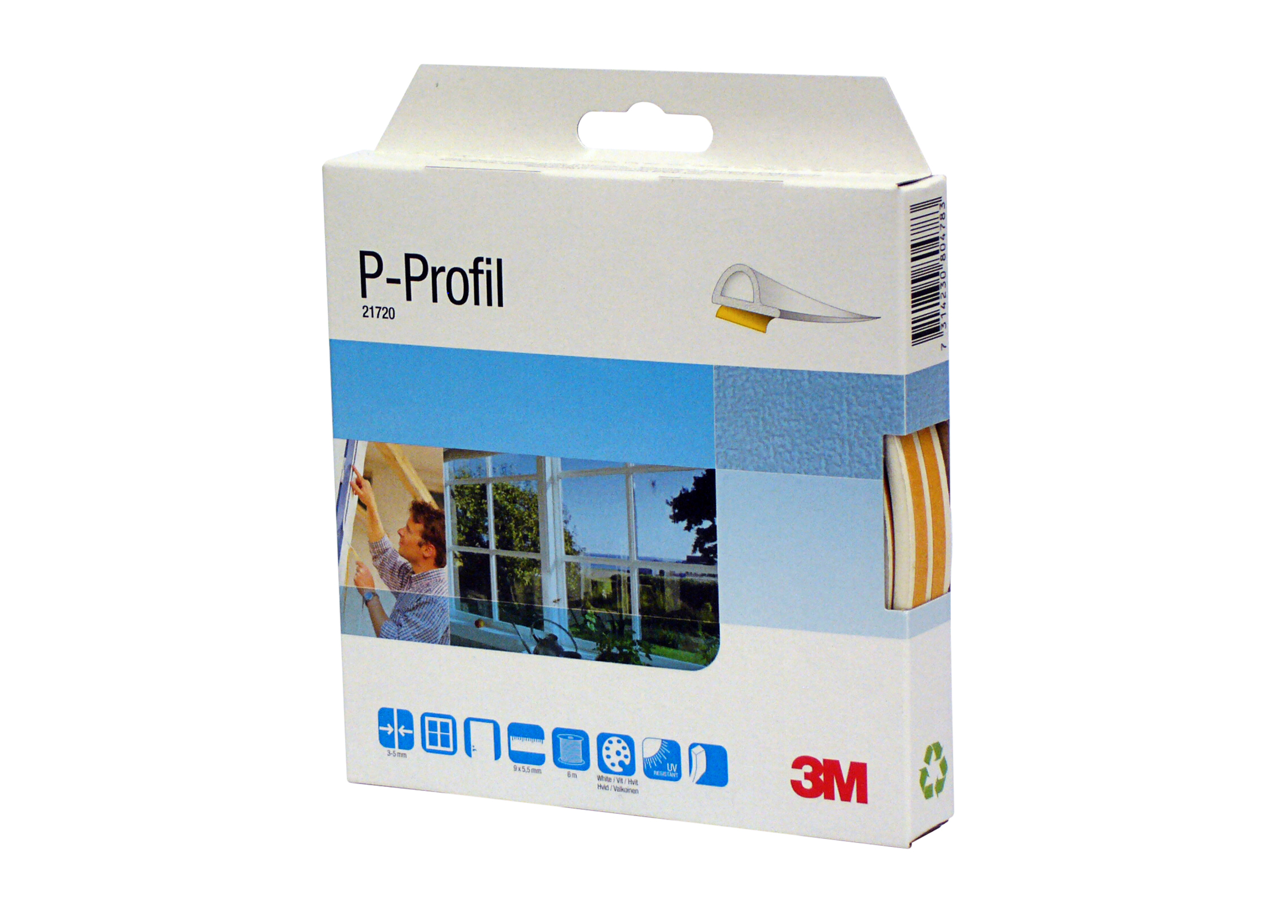 TETNINGSLIST - P-PROFIL EPDM 21720