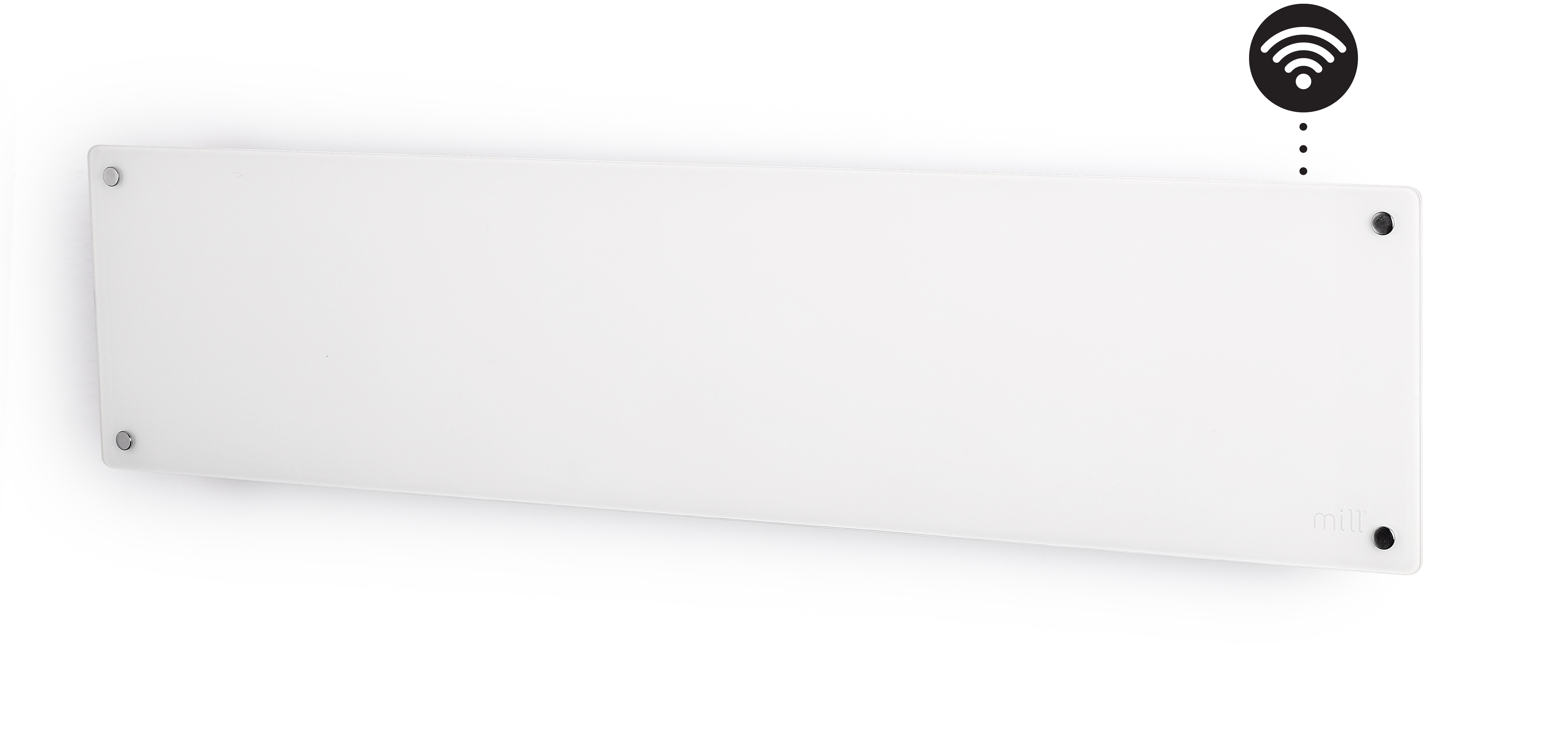 PANELLIST GLASS WIFI GEN4 850W HVIT