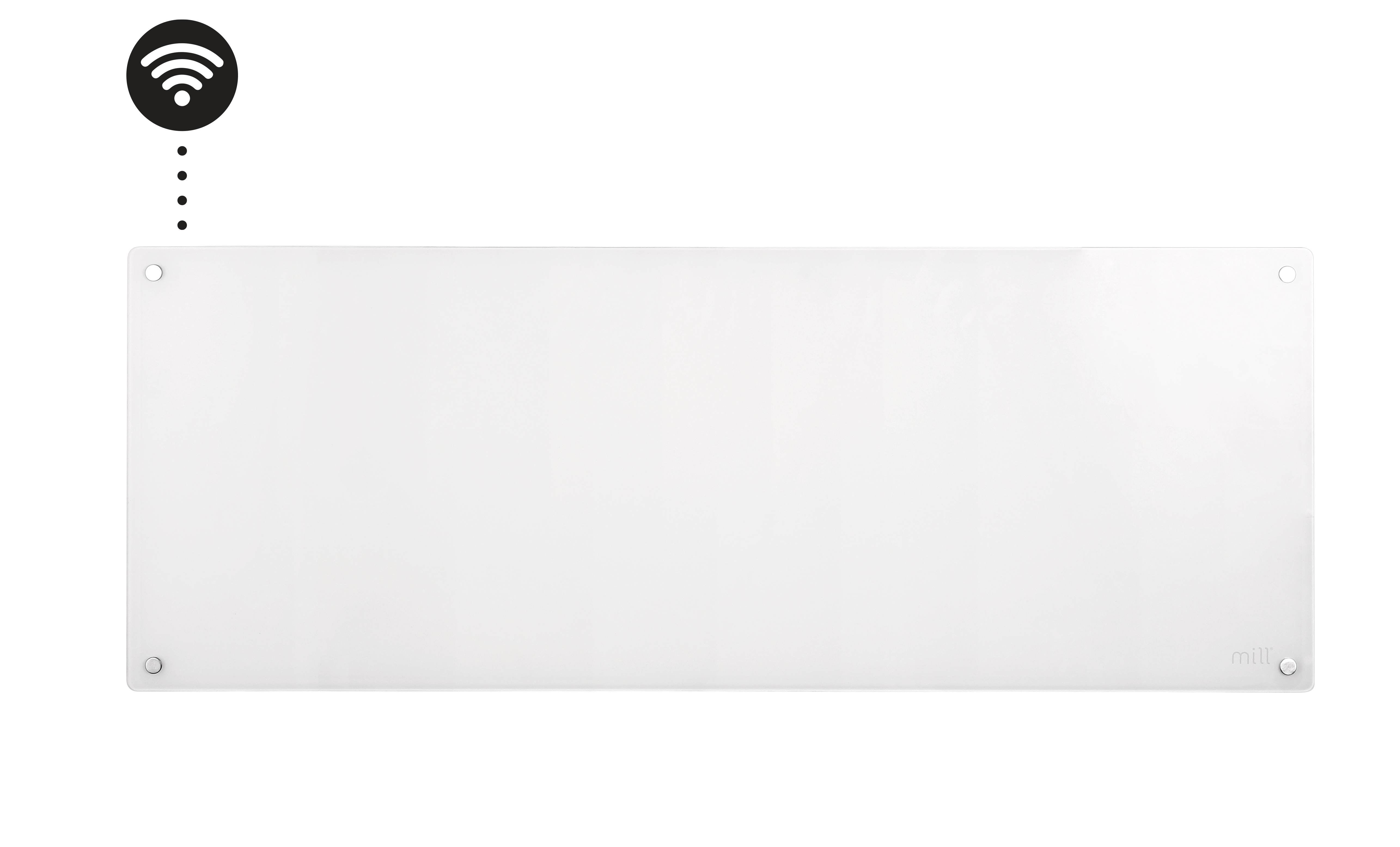 PANELOVN GLASS WIFI GEN4 1300W HVIT