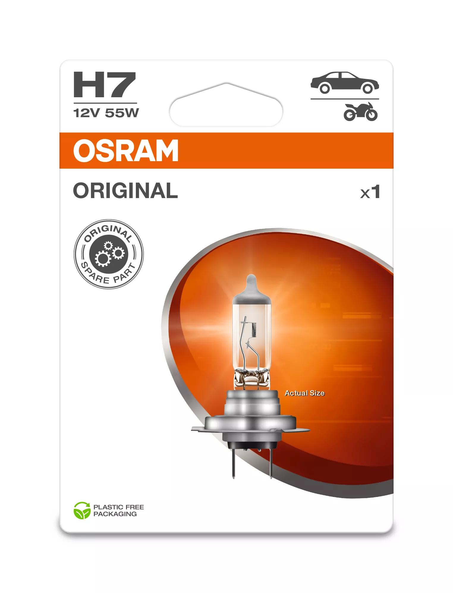 OSRAM ORIGINAL LINE H7 64210 in blister pack