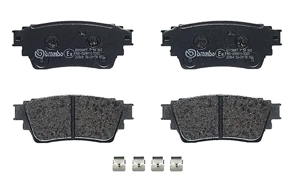 Brembo P 54 063 rear brake pad set, third view