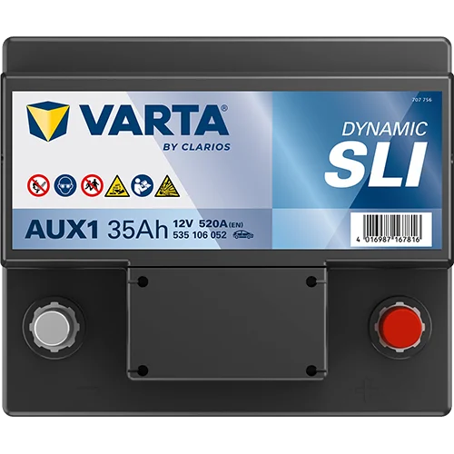 Varta Dynamic AUX 535106052 battery, alternate view