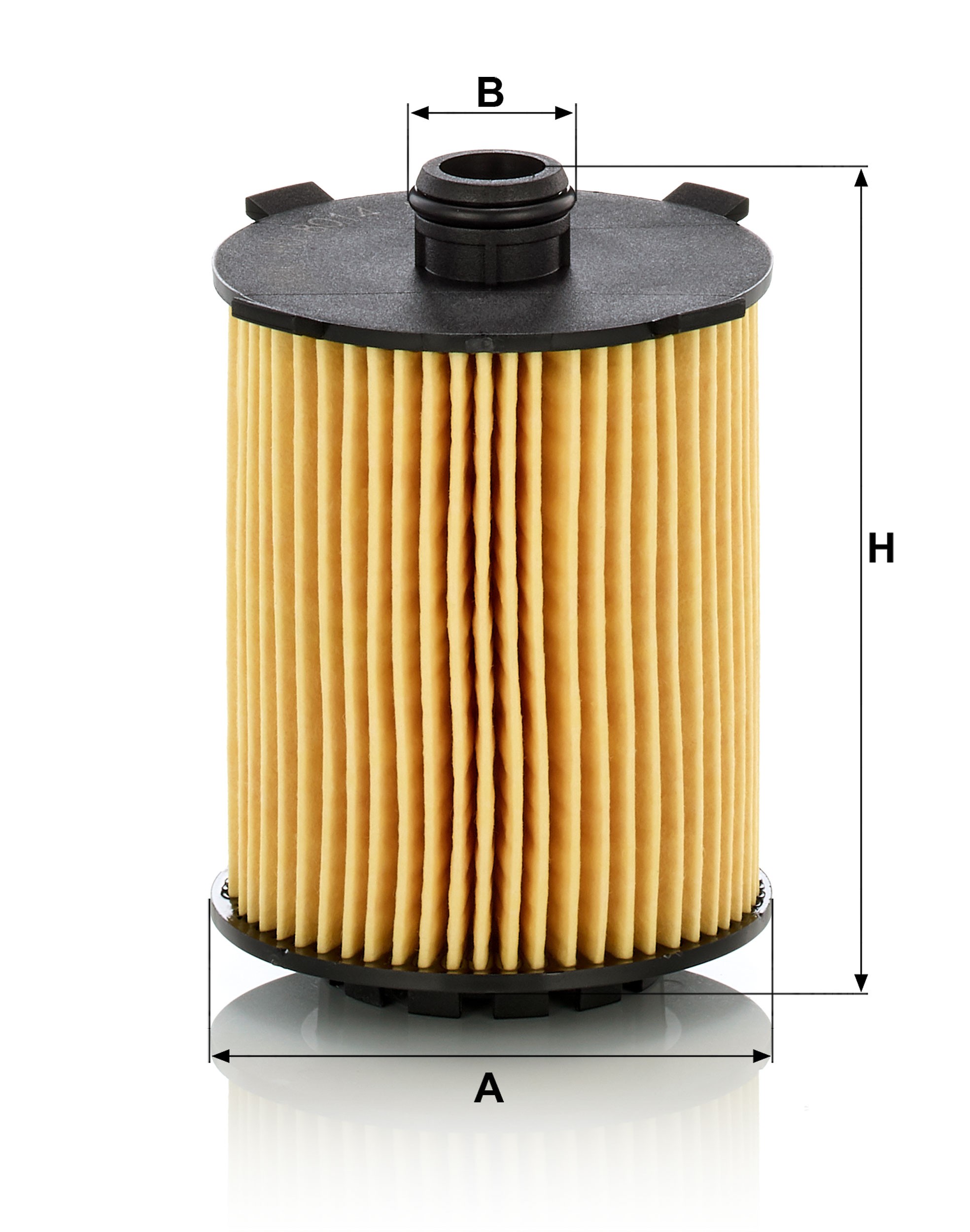 Dimension drawing of MANN-FILTER HU 8014 z