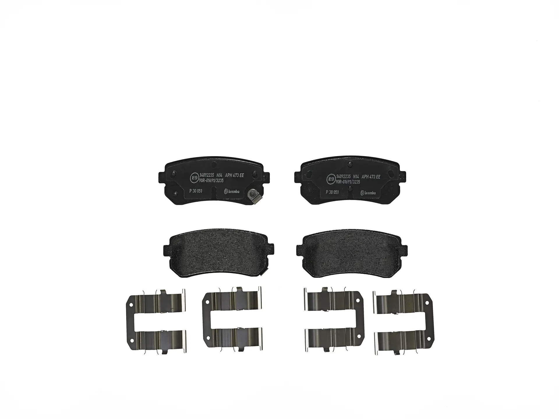 Brembo P 30 051 rear brake pad set, third view
