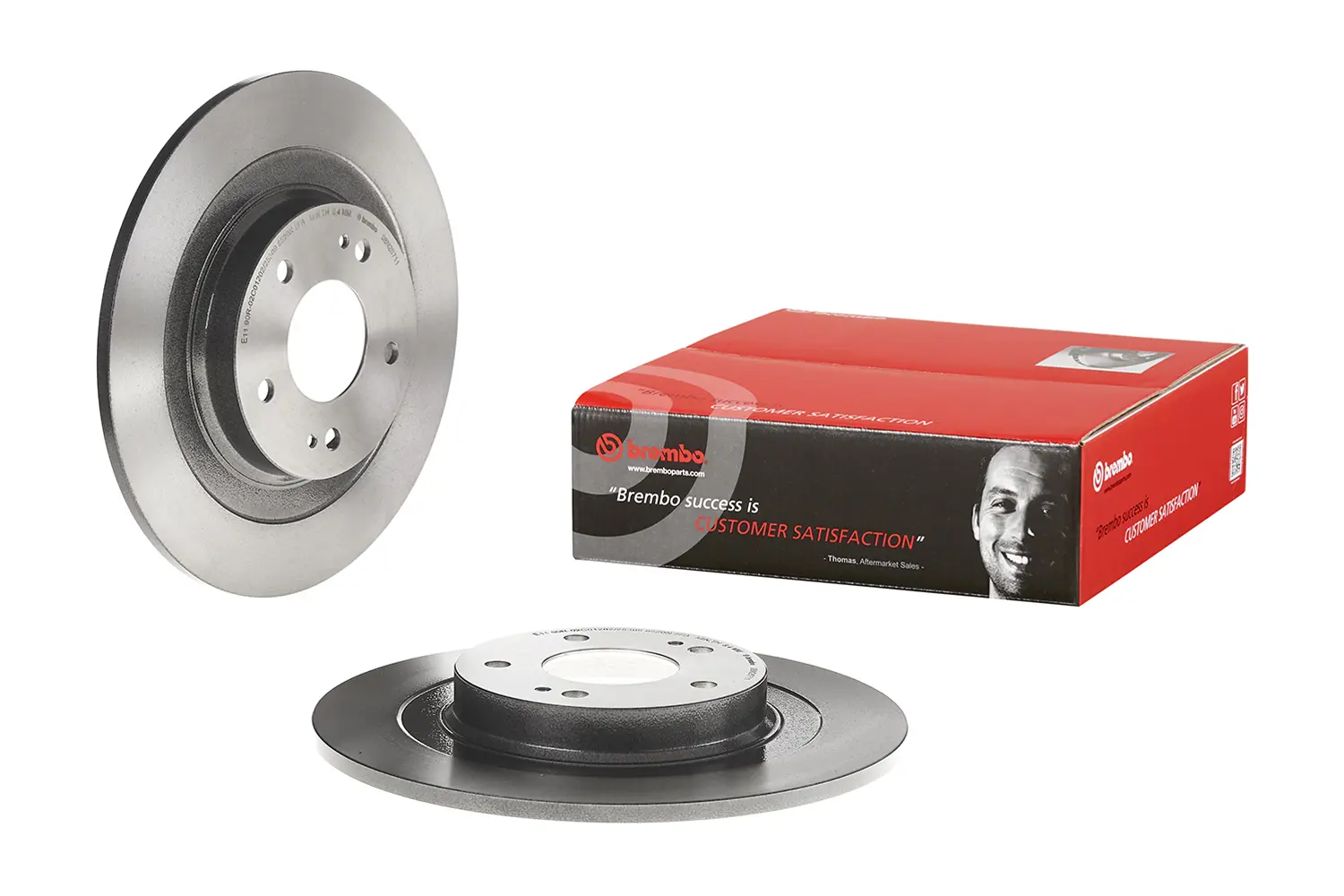 Brembo 08.N267.11 302 mm solid rear brake disc