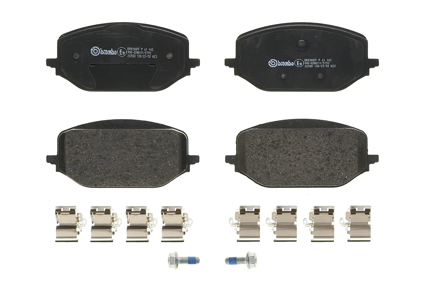 Brembo P 61 142 front brake pad set, third view
