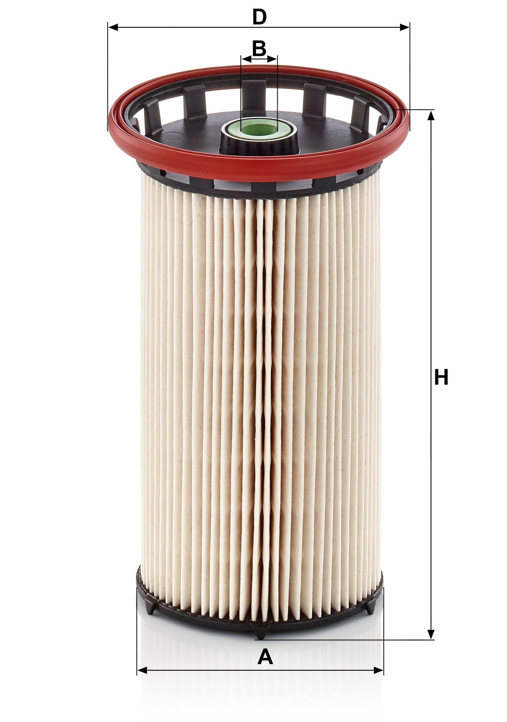 Dimension drawing of MANN-FILTER PU 8028