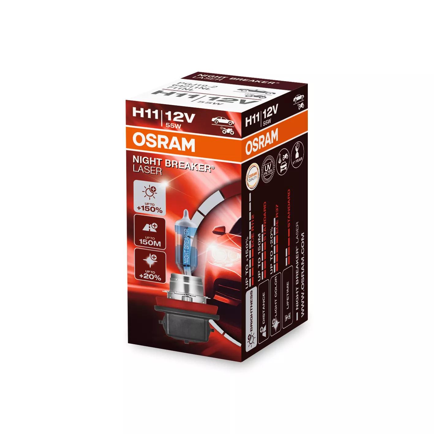 OSRAM NIGHT BREAKER LASER H11 64211NL bulb, alternative view