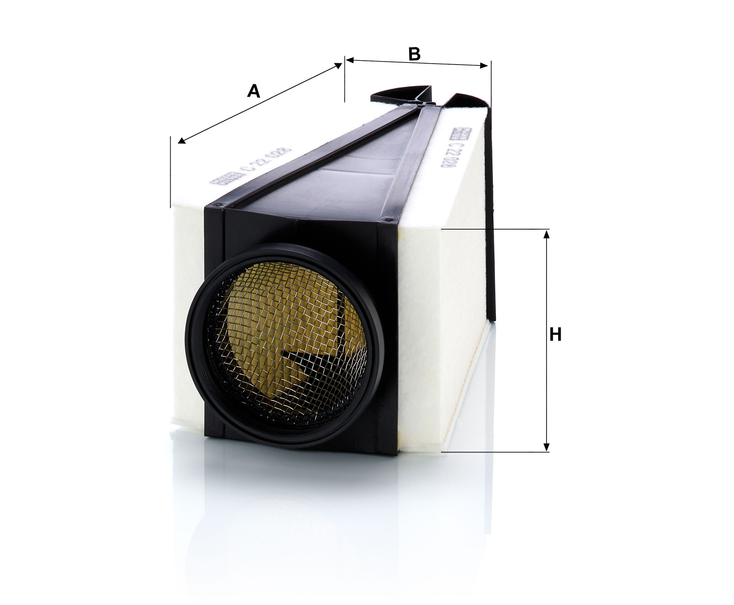 Dimension drawing of MANN-FILTER C 22 028
