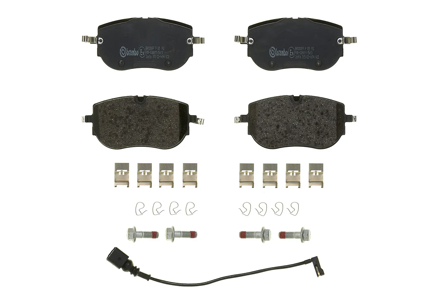 Brembo P 85 192 front brake pad set, third view