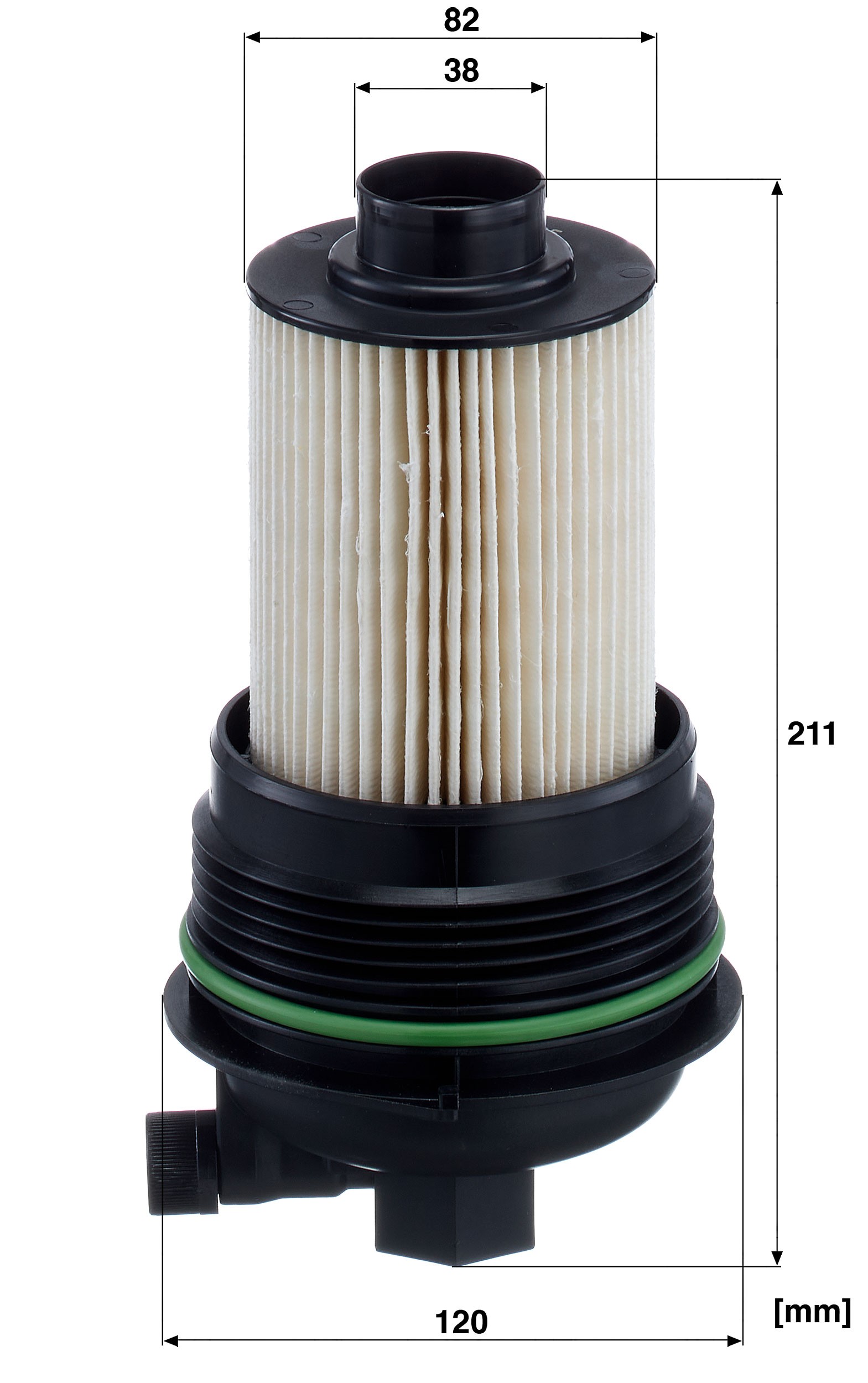 Dimension drawing of MANN-FILTER PU 9025