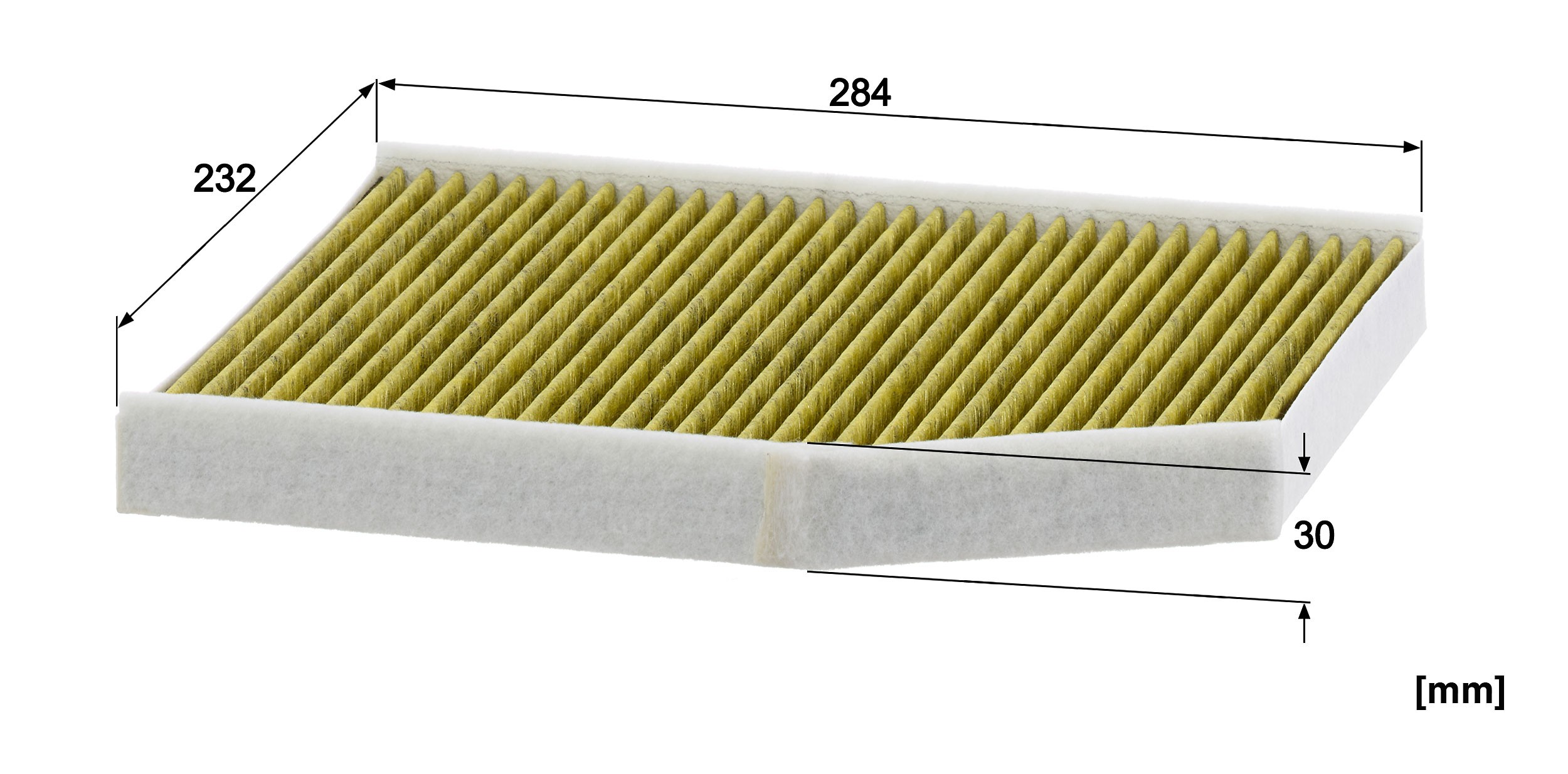 Dimension drawing of MANN-FILTER FP 29 007