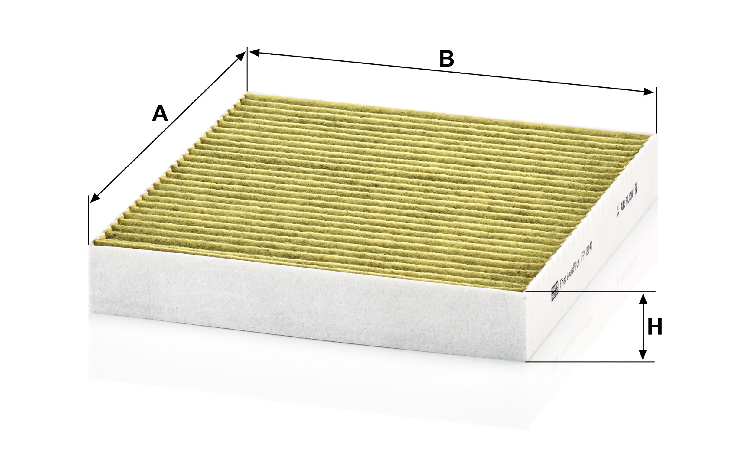 Dimension drawing of MANN-FILTER FP 2141