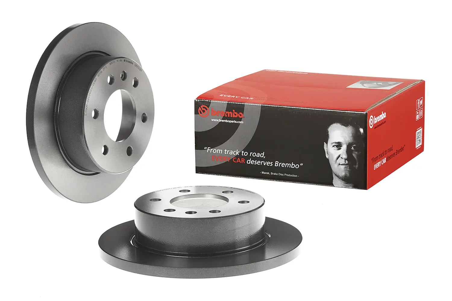 Brembo 08.9509.11 298 mm solid rear brake disc