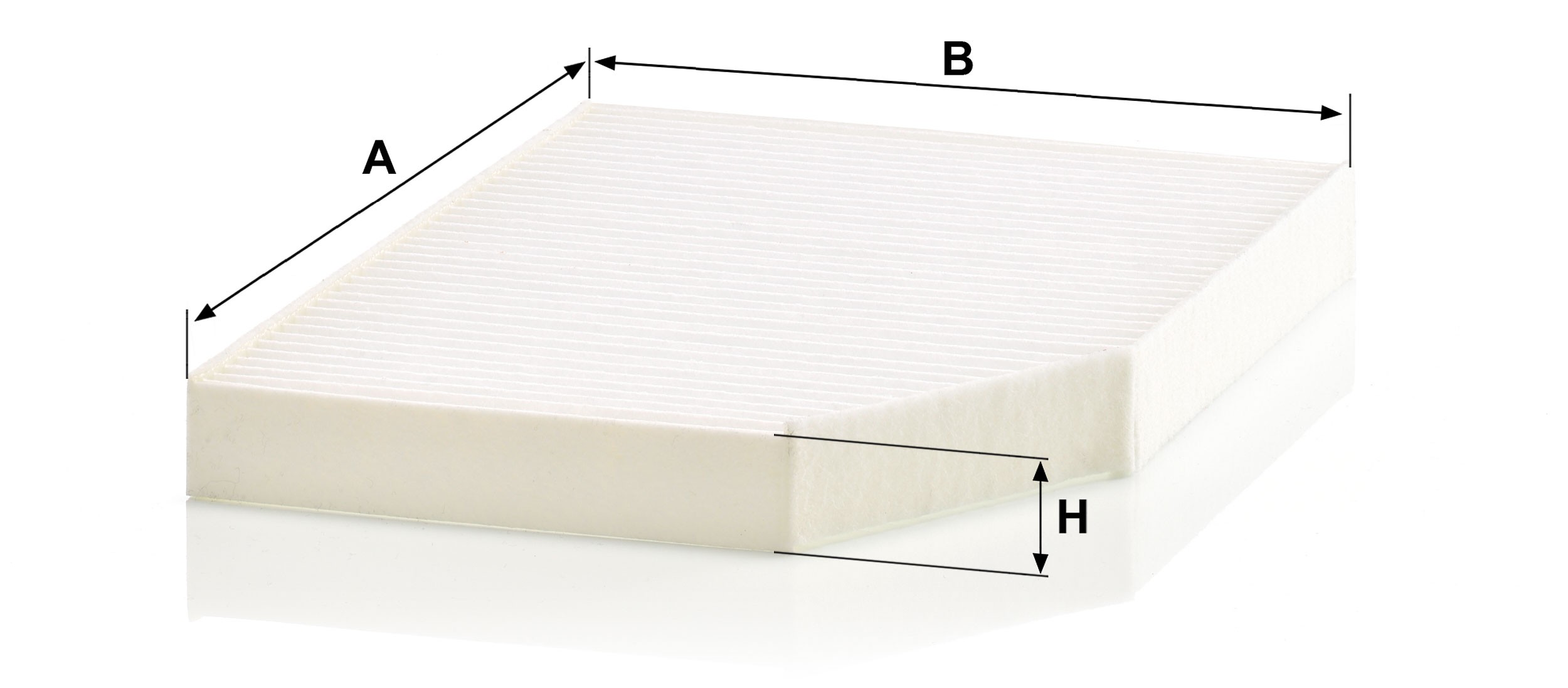 Dimension drawing of MANN-FILTER CU 30 007