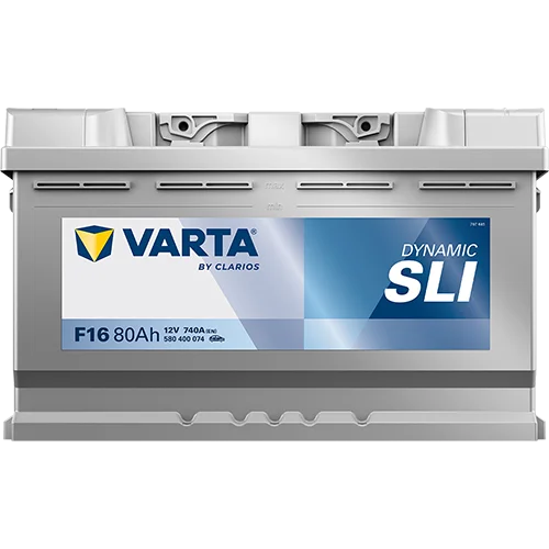 Varta Dynamic SLI 580400074 battery, alternate view